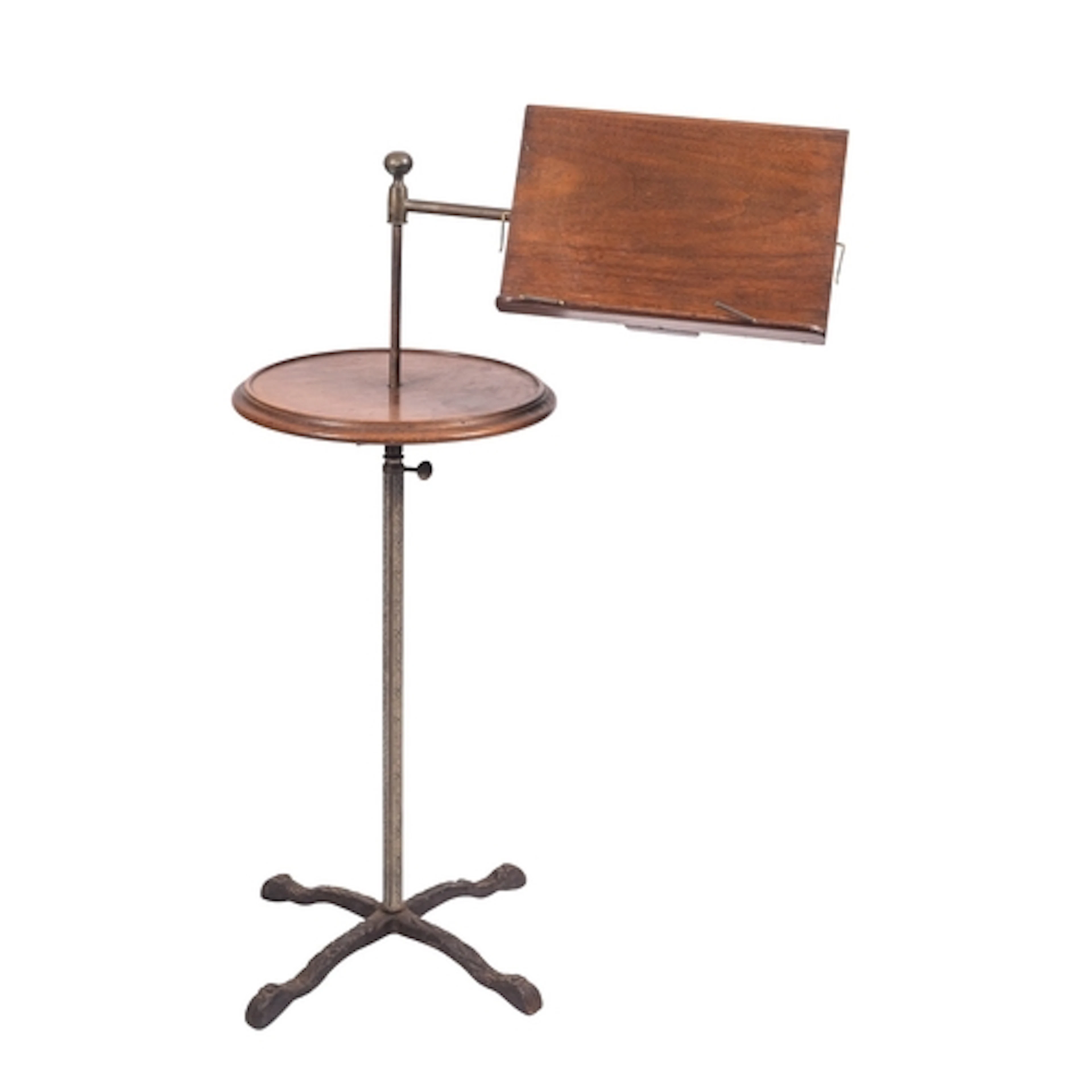 A Victorian mahogany and cast iron 'Literary Machine' librar...