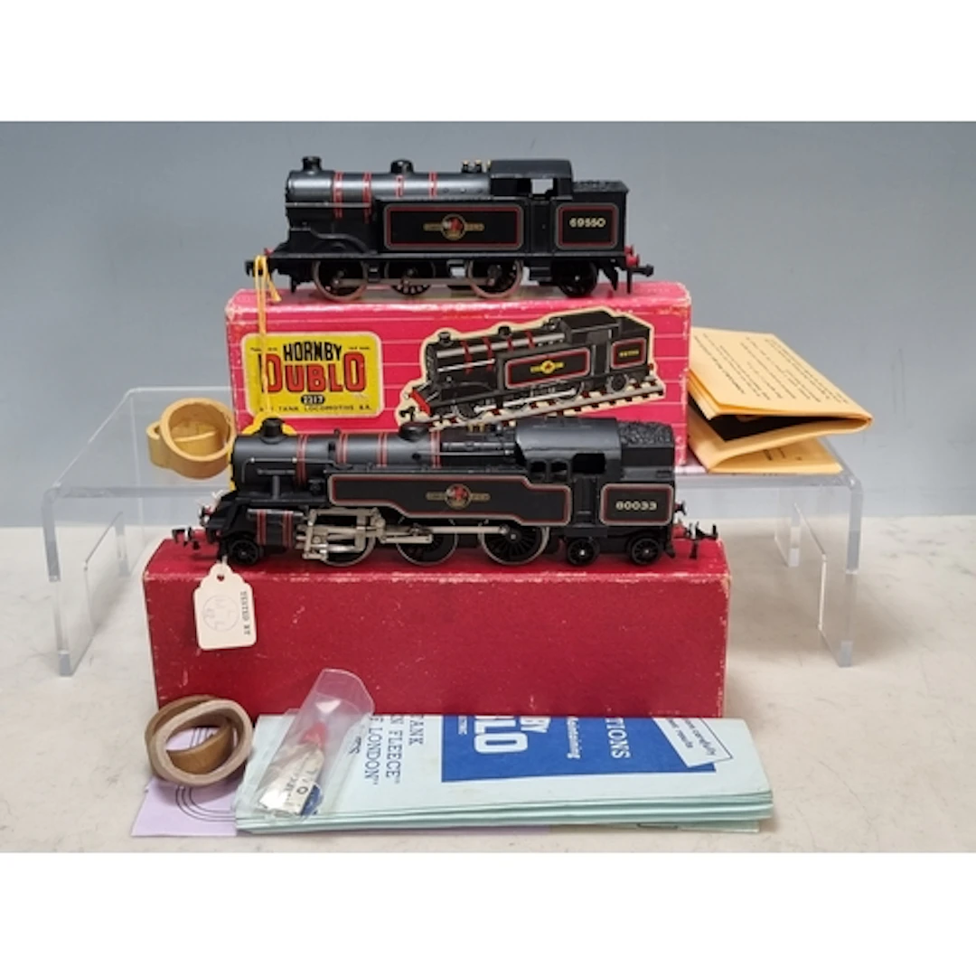 A boxed Hornby Dublo 2218 2-6-4T Locomotive and a boxed 2217...