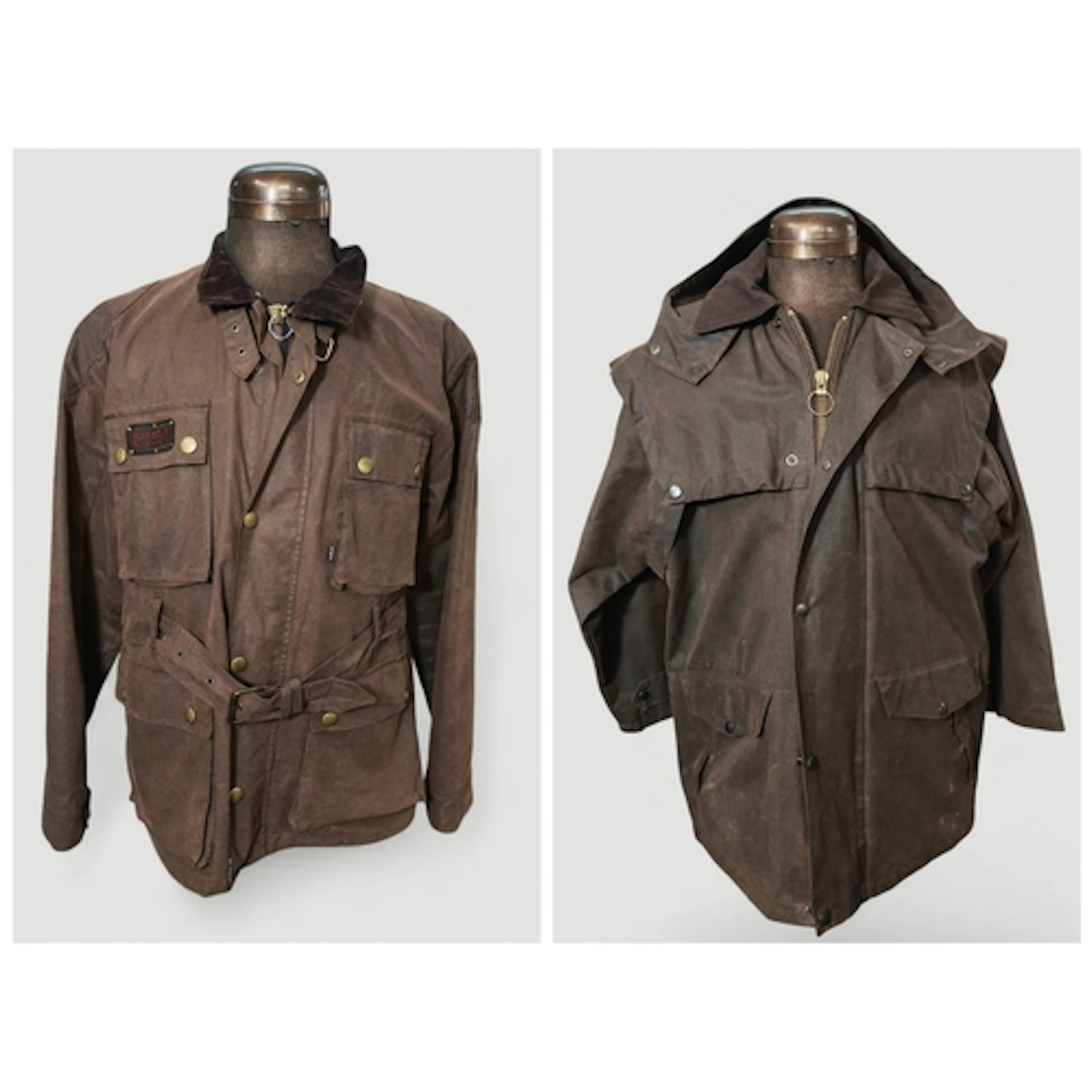 Barbour International brown wax jacket, A7 International mod...