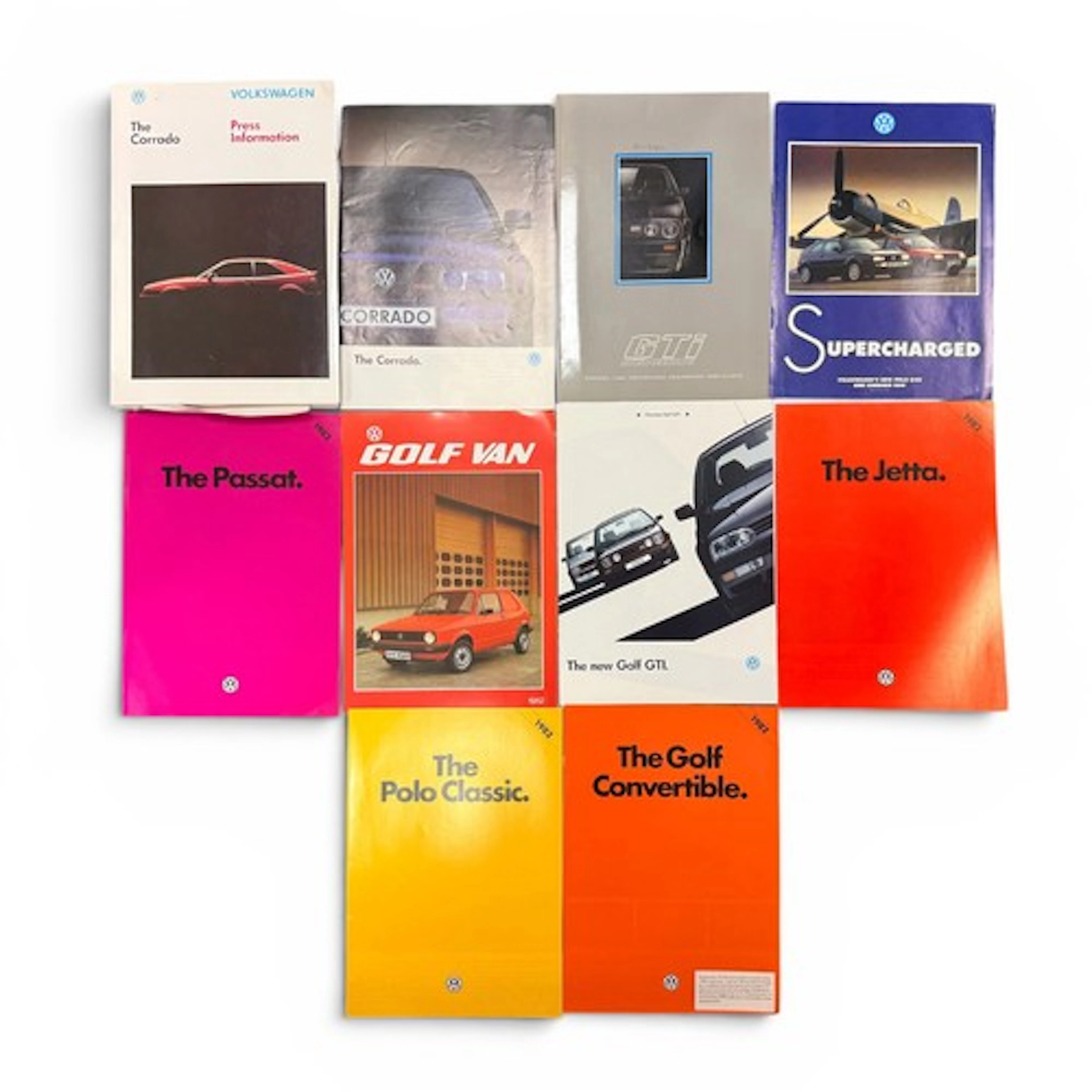 Selection of Volkswagen Car Brochures including The Corrado,...