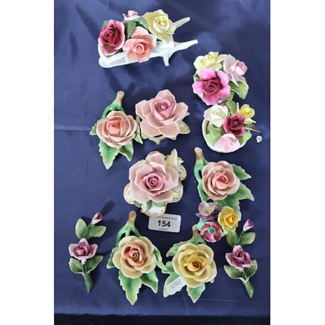 Ceramic posies. (12)