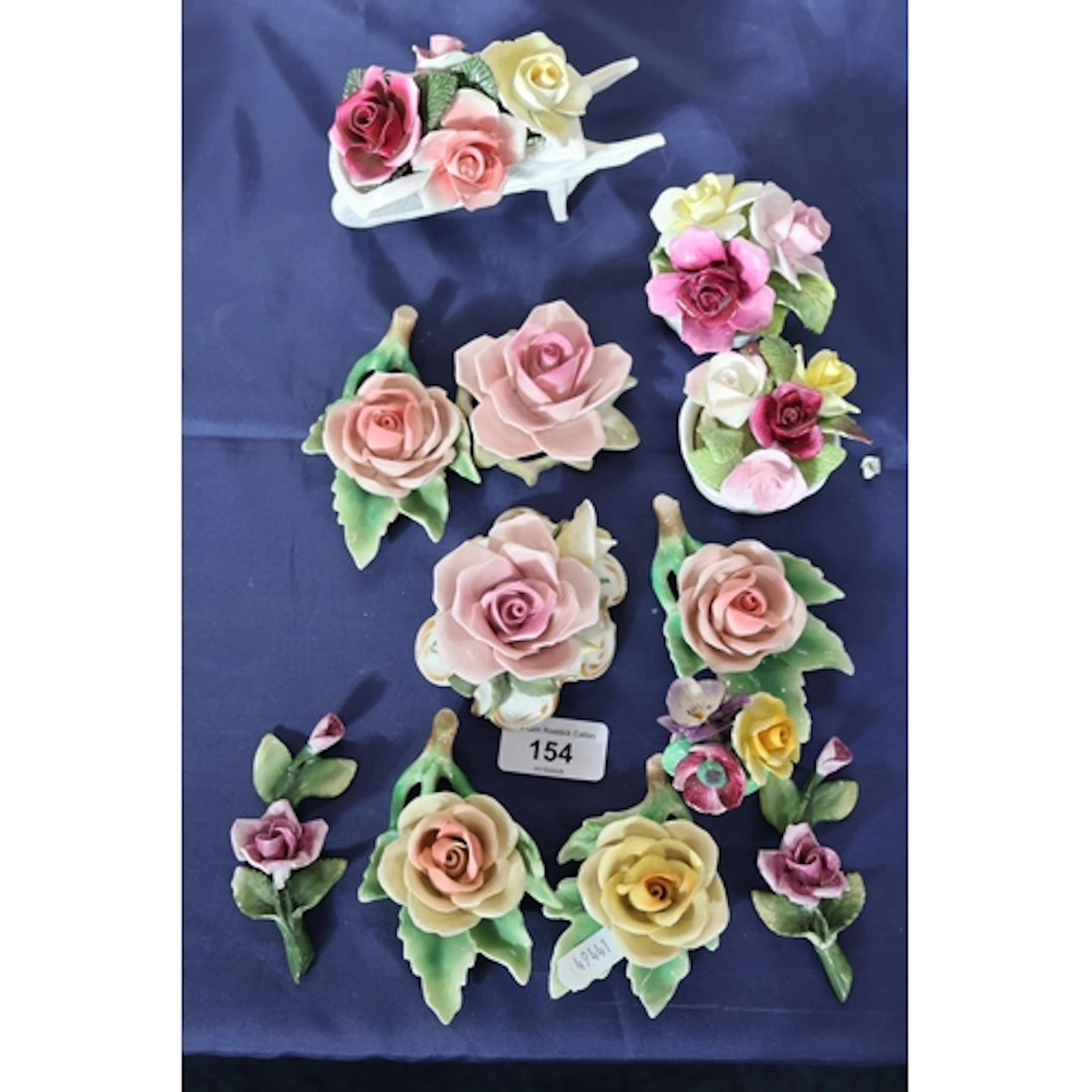 Ceramic posies. (12)