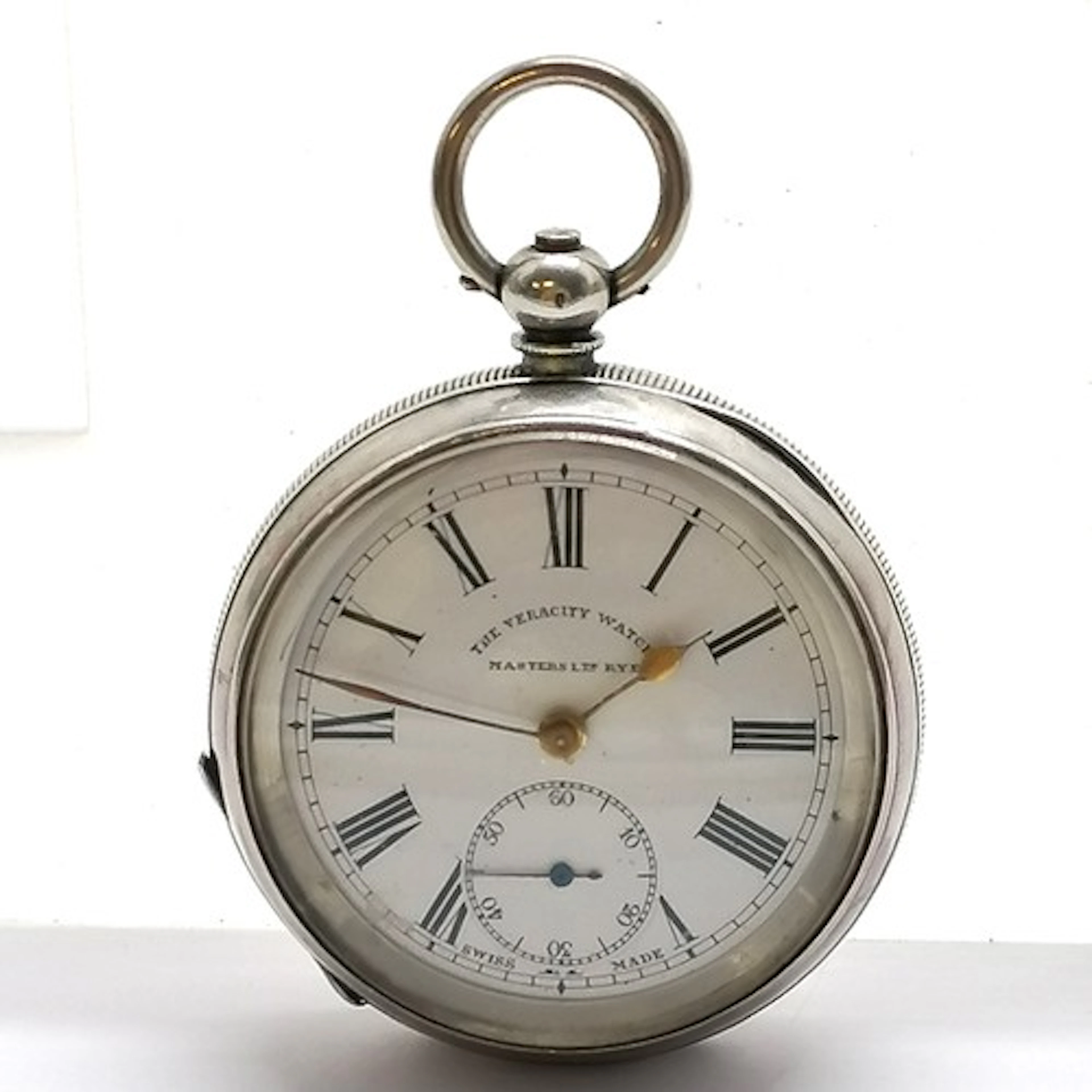 Veracity watch Masters Ltd Rye silver cased antique pocket w...