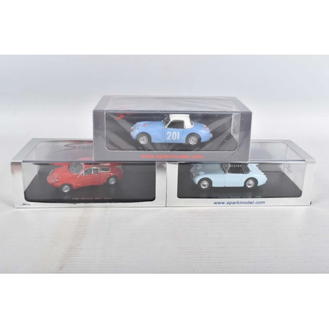 THREE BOXED MINIMAX SPARK MODEL VEHICLES, to include a Seale...