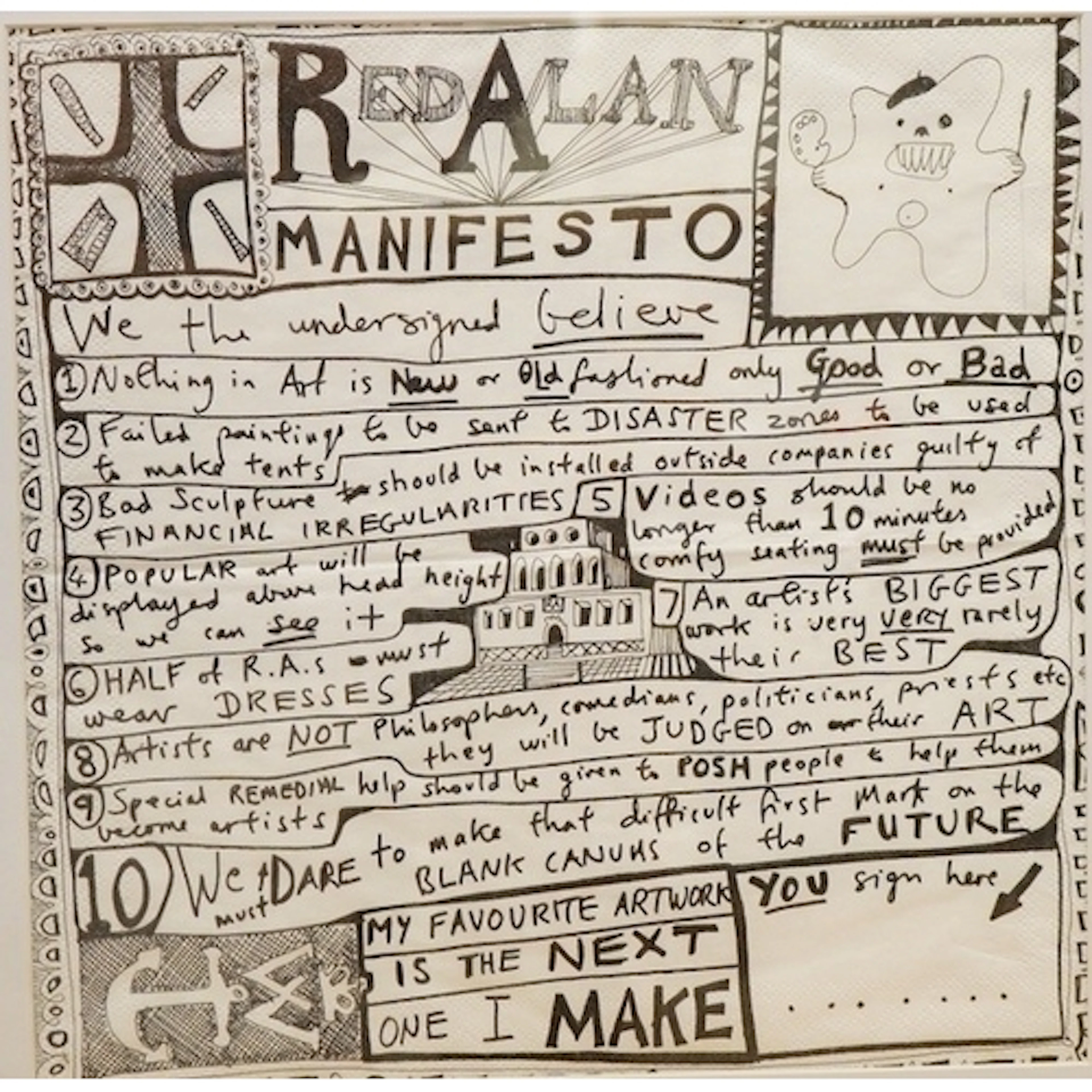 Grayson Perry (b.1960), 'Red Alan Manifesto', digital print ...
