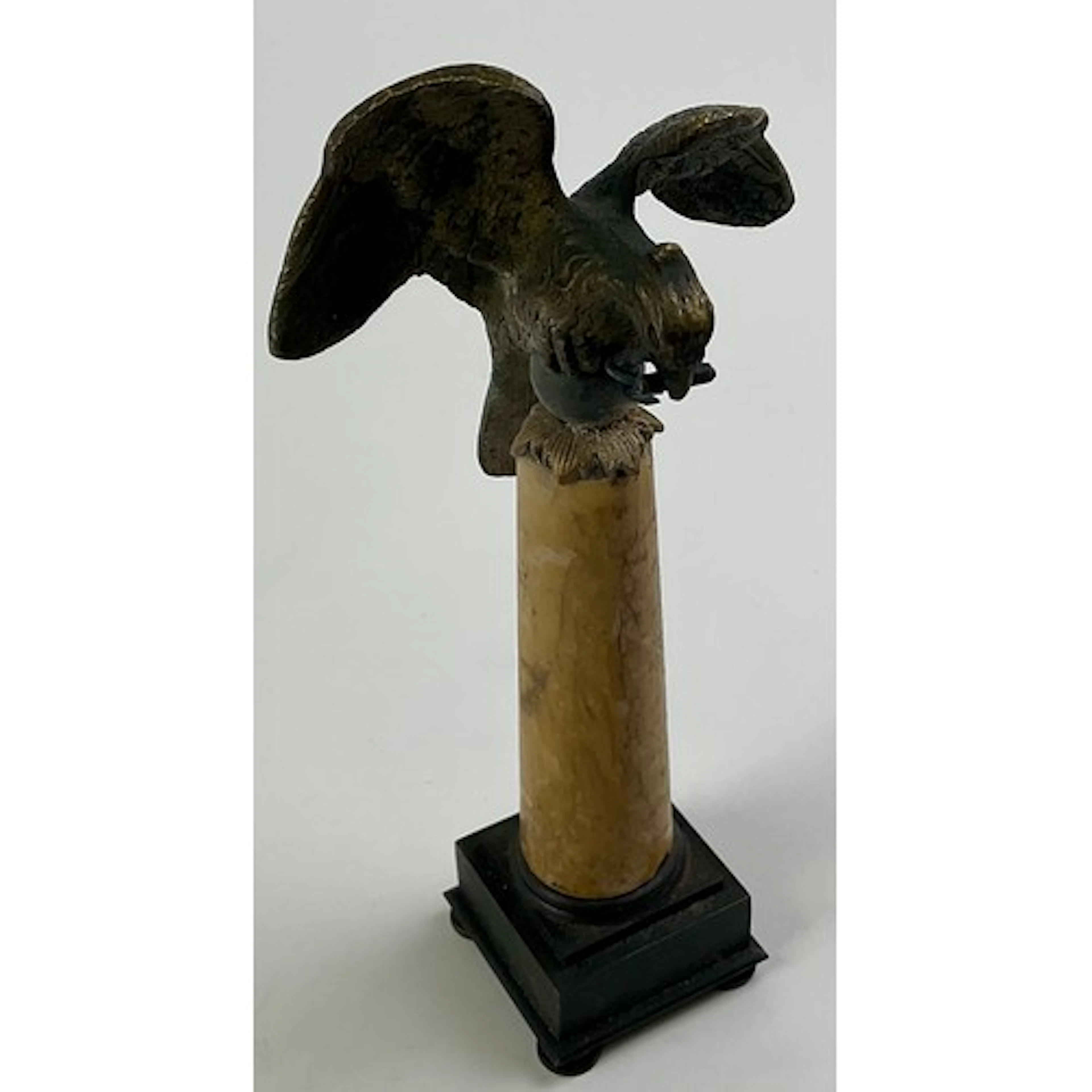 A 19th century parcel-gilt bronze and Sienna marble pocket w...