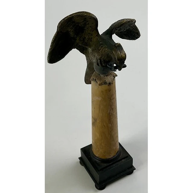 A 19th century parcel-gilt bronze and Sienna marble pocket w...