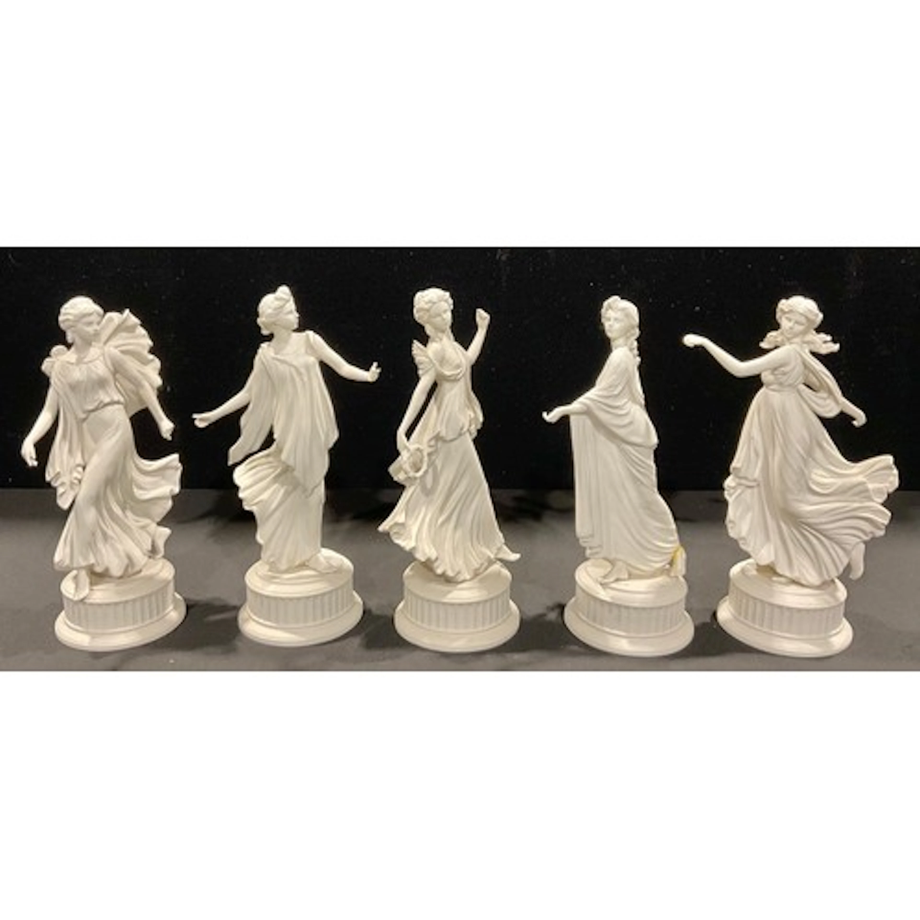 A set of five Wedgwood figures, The Dancing Hours Collection...