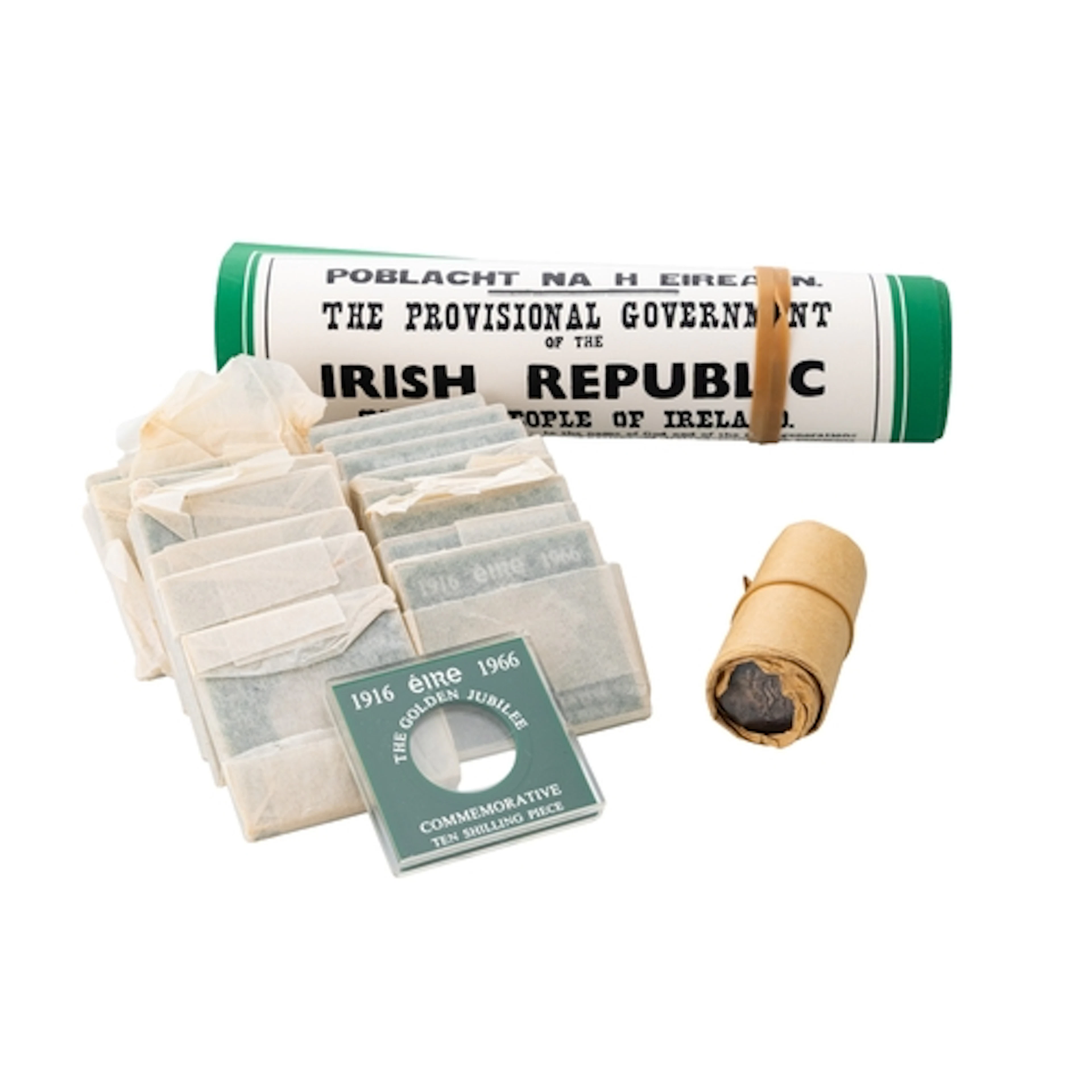 A MINT ROLL OF 20 X 1966 IRISH PEARSE 83% SILVER, 10/- coins...