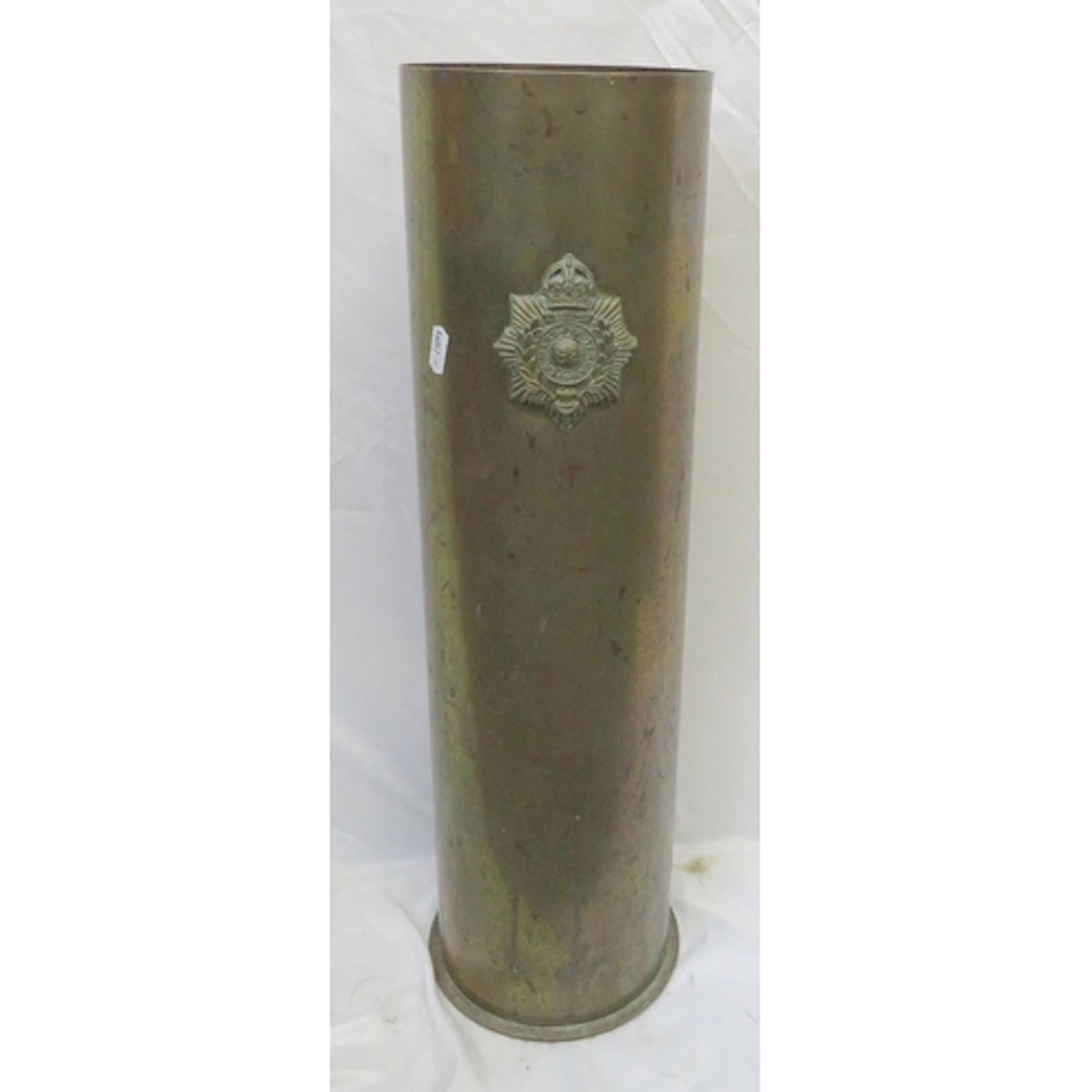Brass Umbrella/Stick Stand with Royal Marines crest 'per mar...