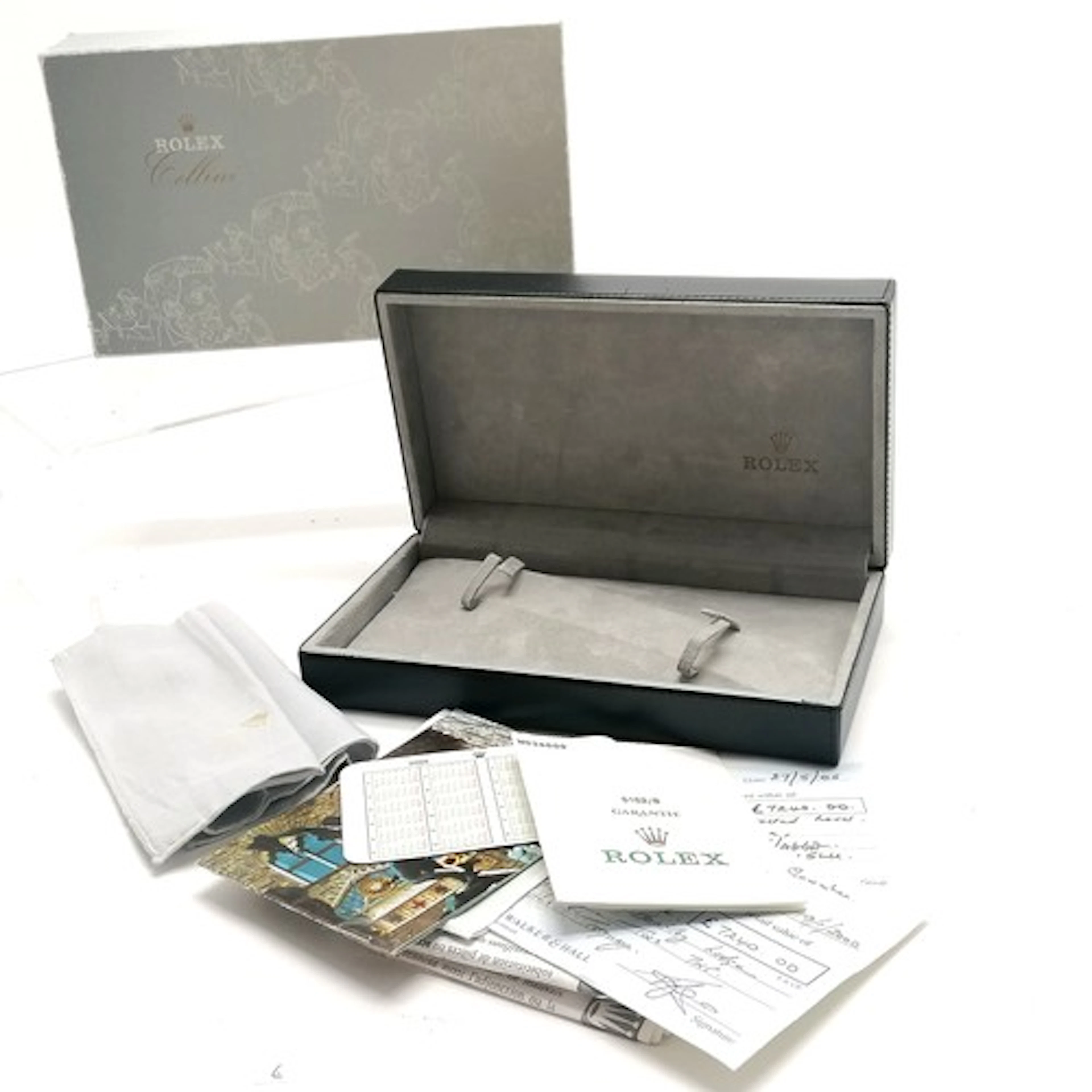 Rolex EMPTY cellini retail watch box in original card outer ...