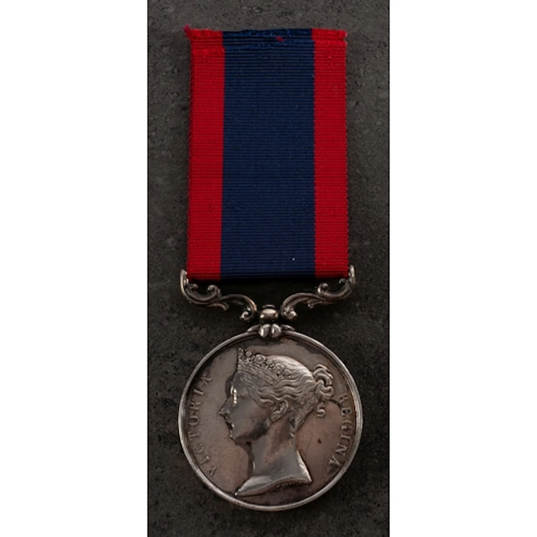 A Victorian Sutlej Medal with Sobraon 1846 reverse to 'John...