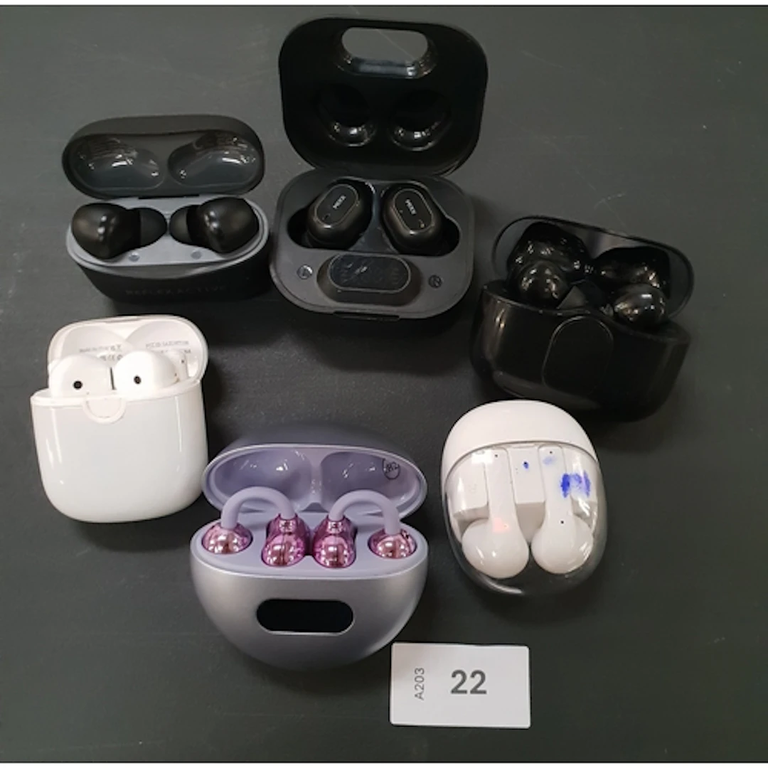 SIX PAIRS OF EARBUDS