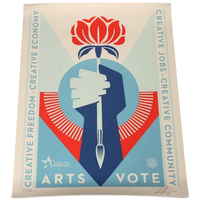 SHEPARD FAIREY (OBEY), American, a limited edition screenpri...