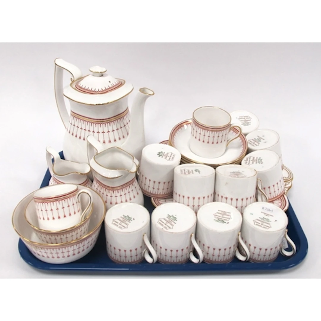 Spode "Kensington" Y.8051 Bone China Coffee Service for Twel...
