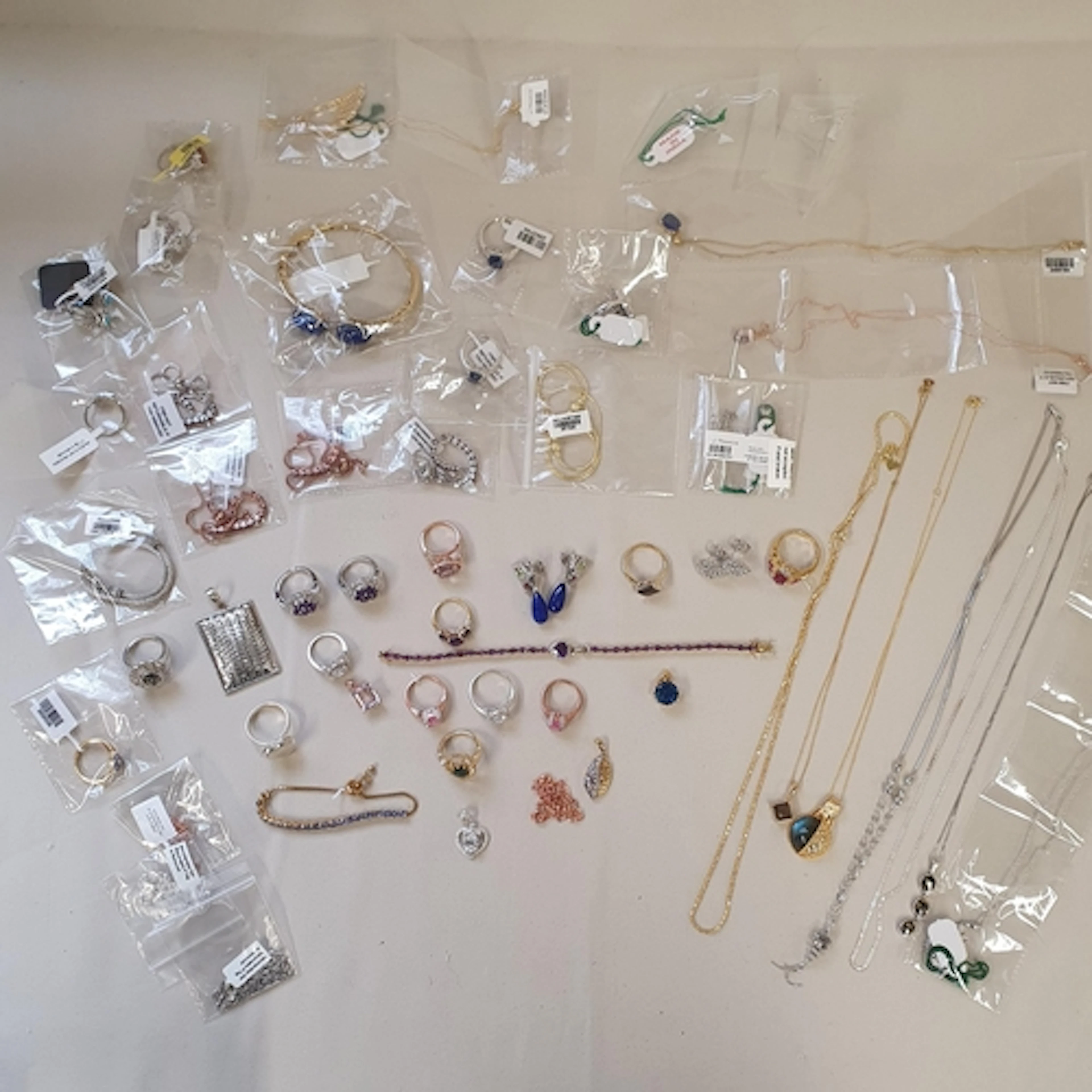 A collection of silver/925 Jewellery, mostly gem-set