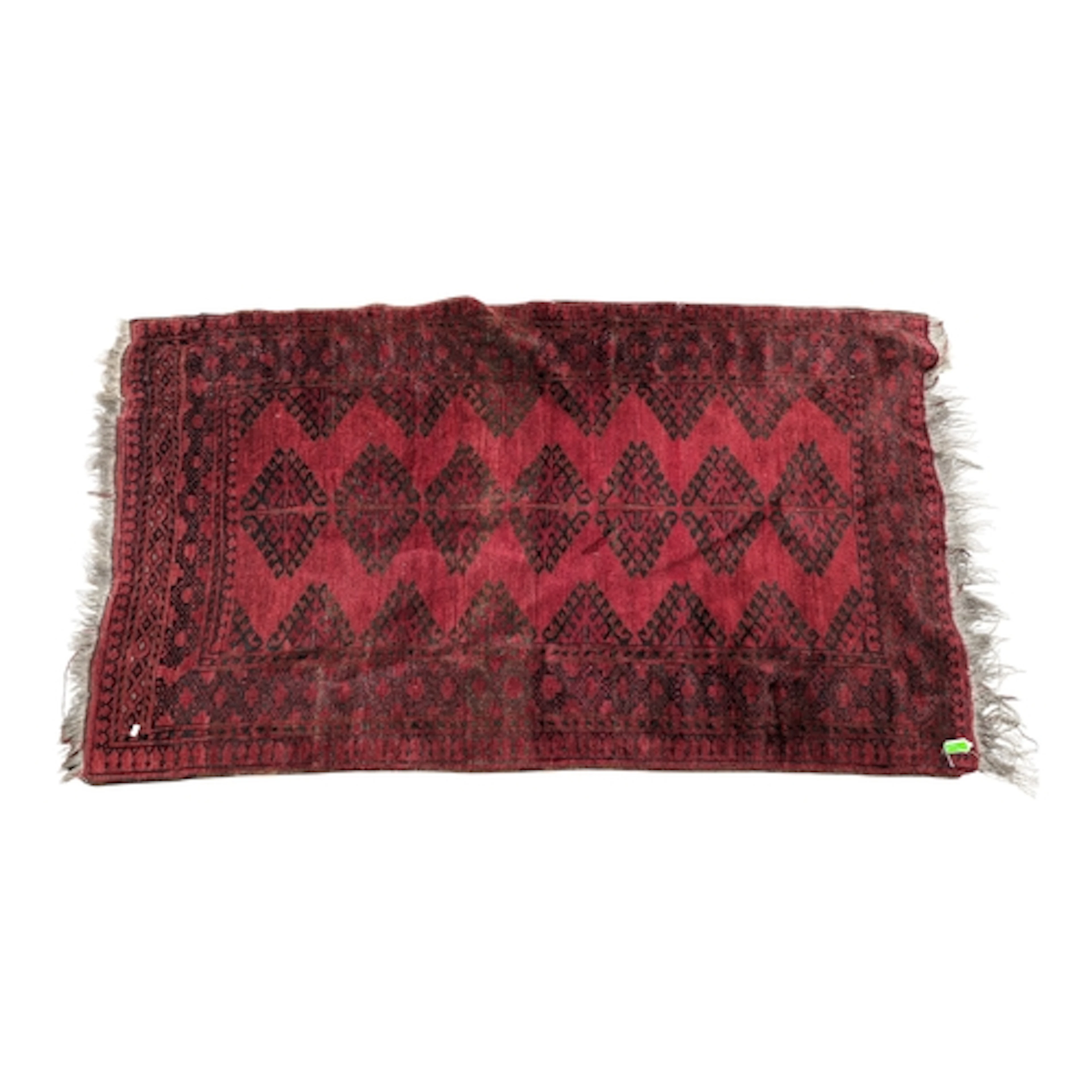 A vintage 20th century hand knotted Turkish carpet floor rug...