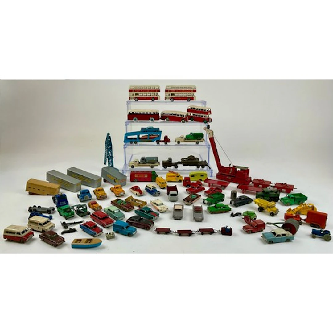 Various playworn diecast motor vehicles including a Hornby D...