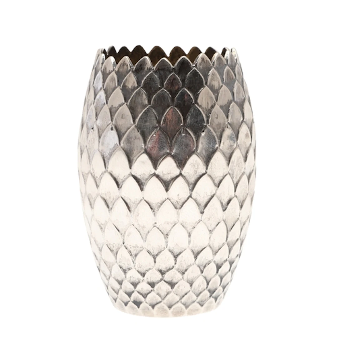 A RUSSIAN 19TH CENTURY SILVER BEAKER. In the shape of a cone...