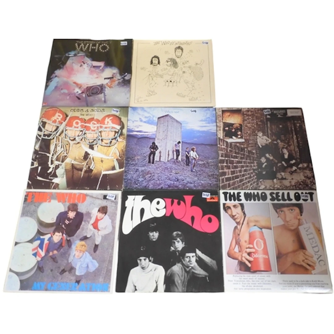 THE WHO - 12 12" Vinyl LP Records from the iconic Engli...