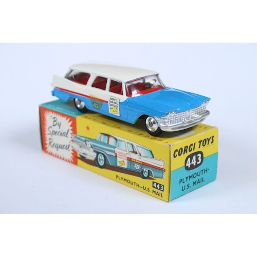 Boxed Corgi 'By Special Request' 443 Plymouth US Mail diecas...
