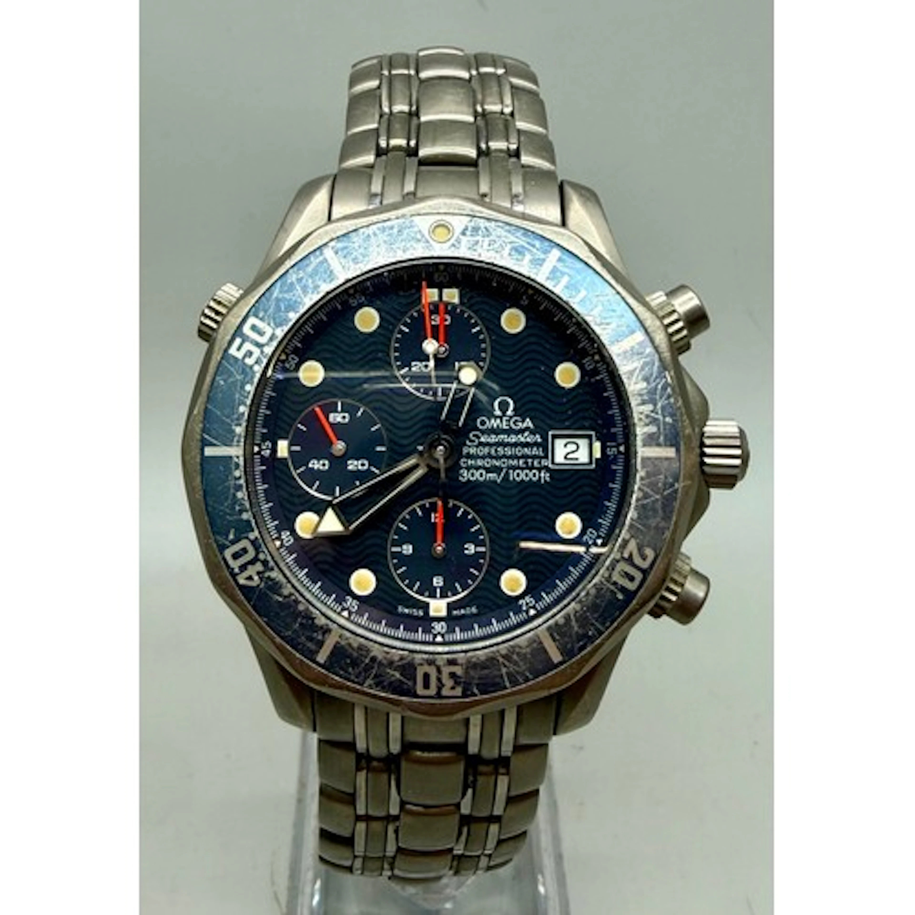 An Omega Seamaster Professional Chronometer titanium wristwa...