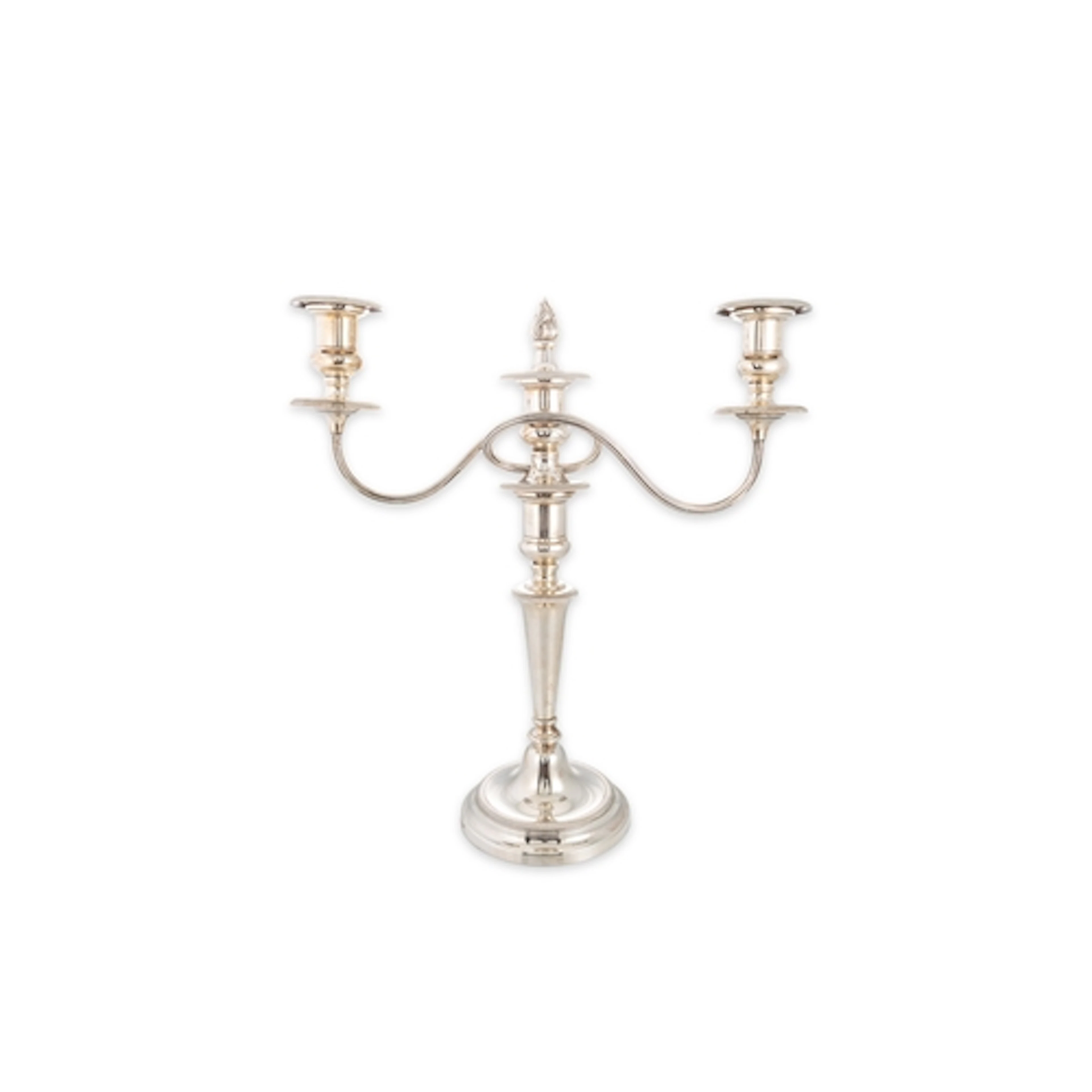 A MODERN THREE BRANCH CANDELABRA OF NEO CLASSICAL FORM, Birm...