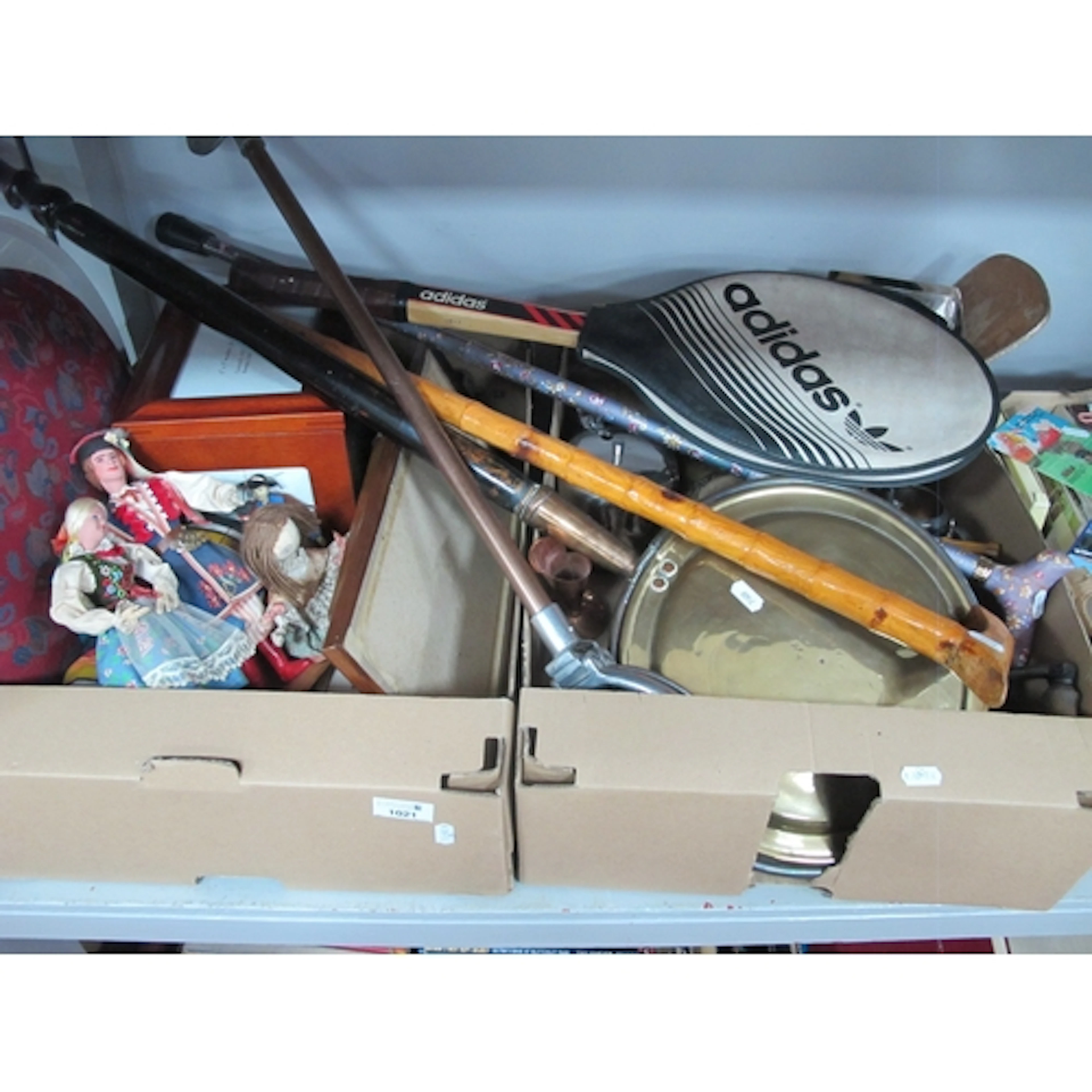Copper and Brassware, Pradel Inox Knives, mincer, photo box,...