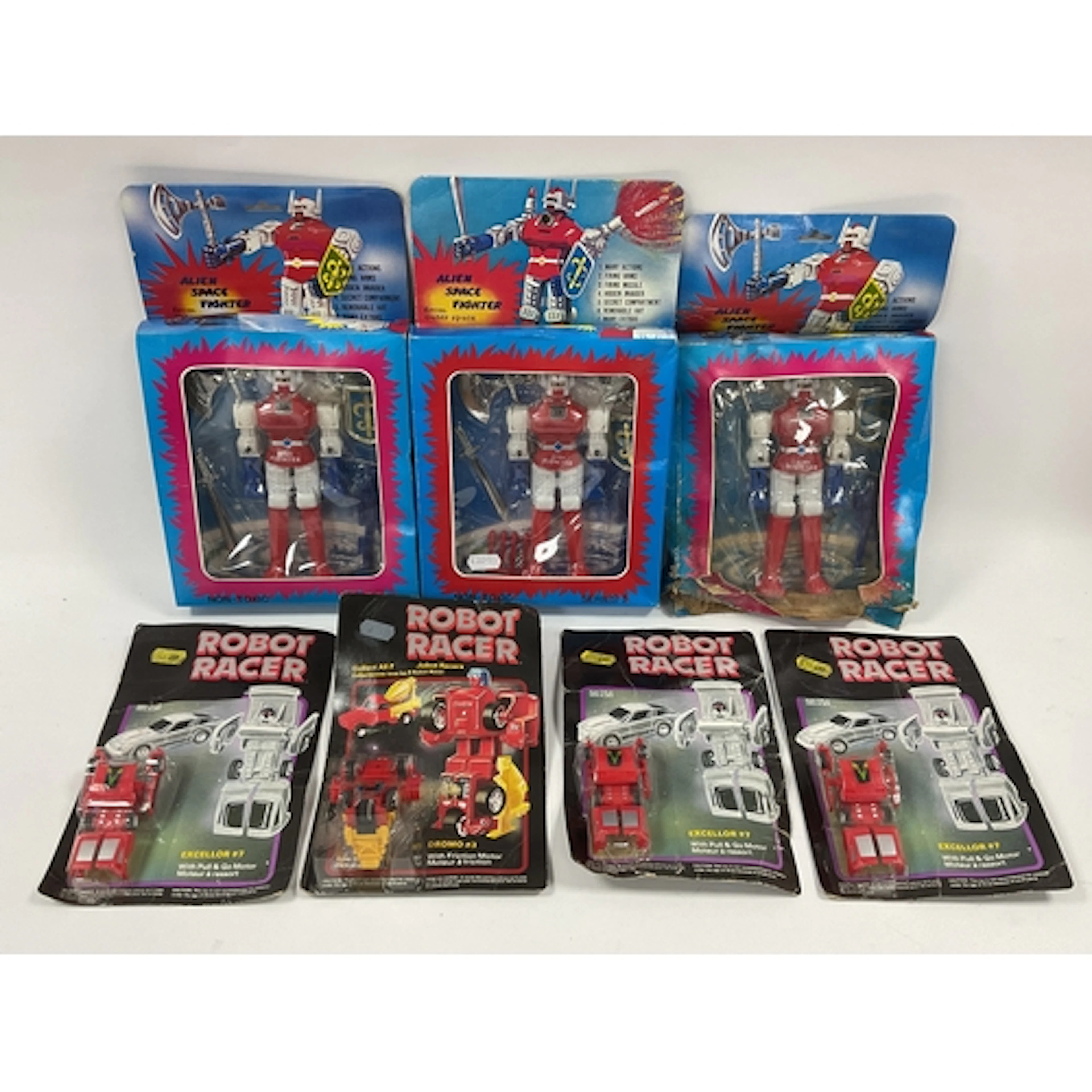 Ex Shop Stock; Three Circa 1980's 'Made in Korea' Plastic Al...