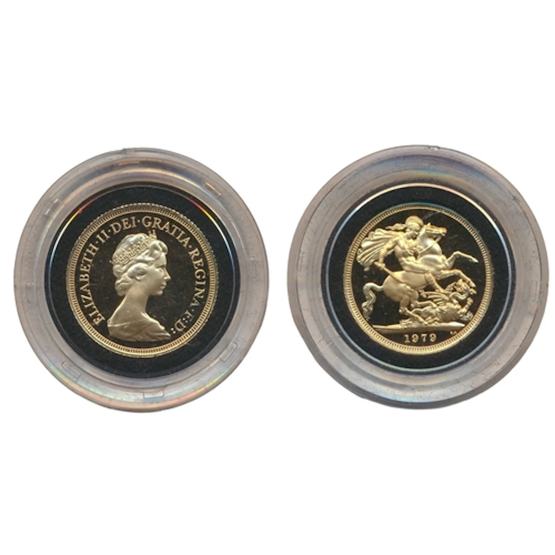 Investment Gold Lot - Documents Required. 1979 sovereign box...