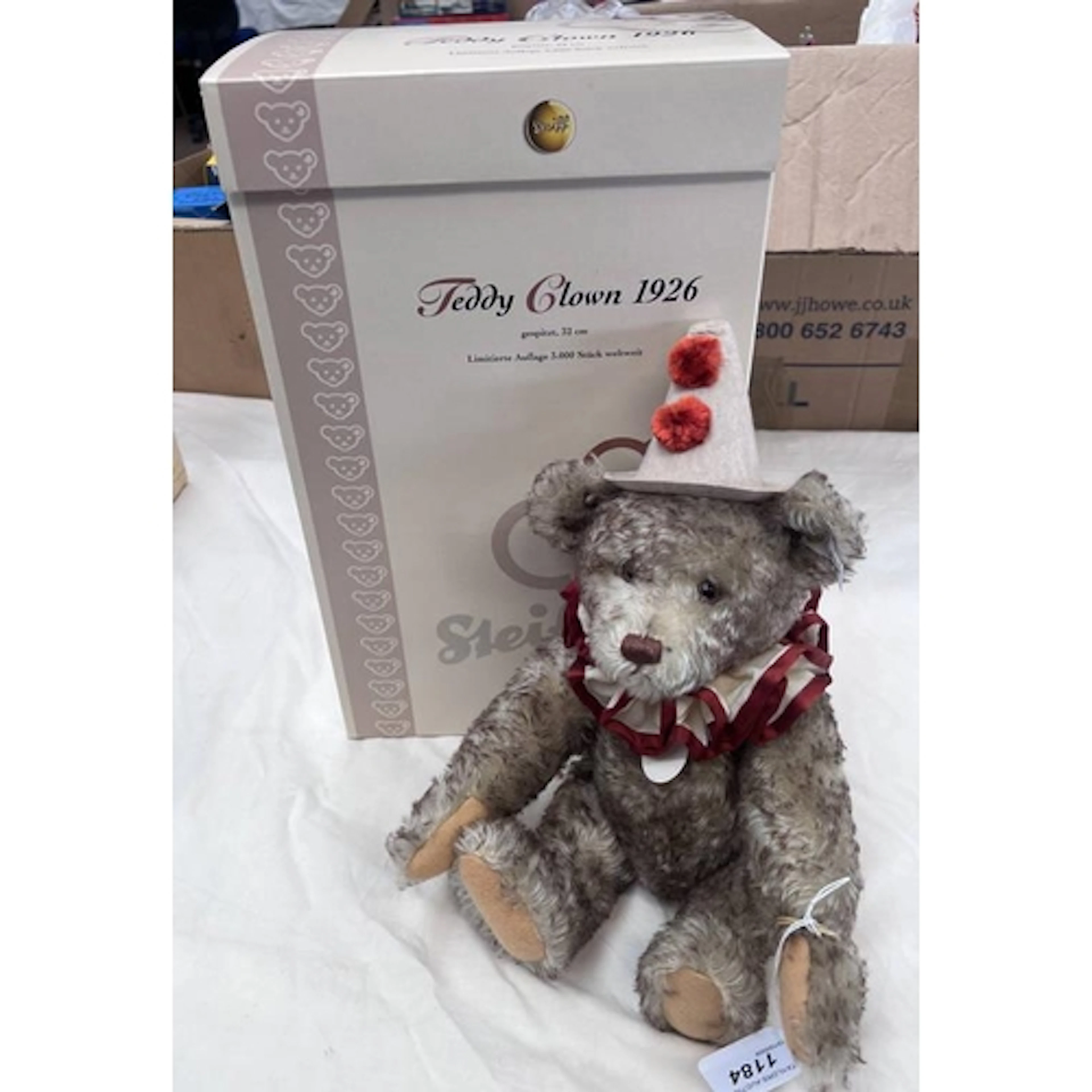 STEIFF 404214 - LIMITED EDITION 1926 TEDDY BEAR CLOWN REPLIC...