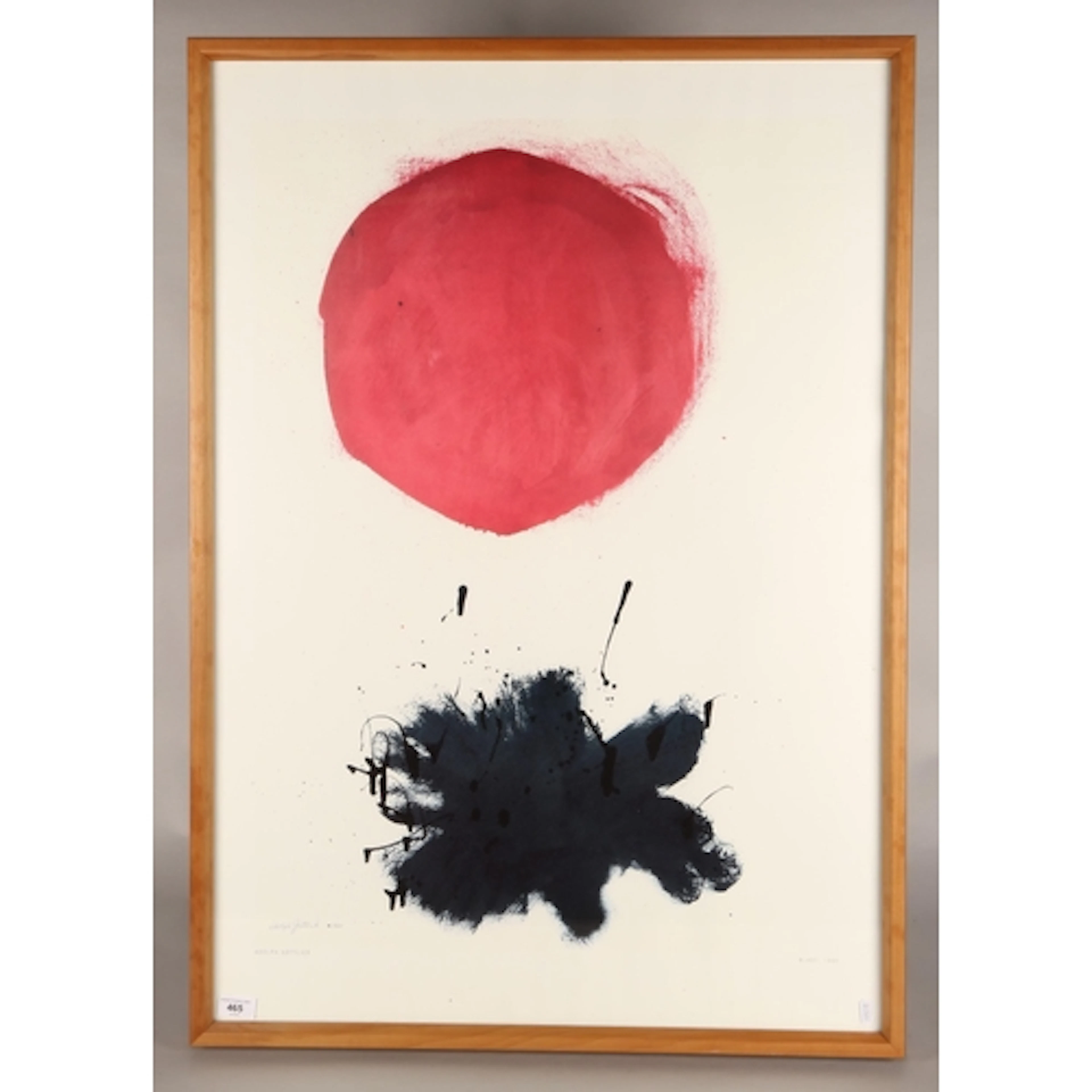 Adolph Gottlieb, 'Blast 1960', large framed poster, 100cm x ...