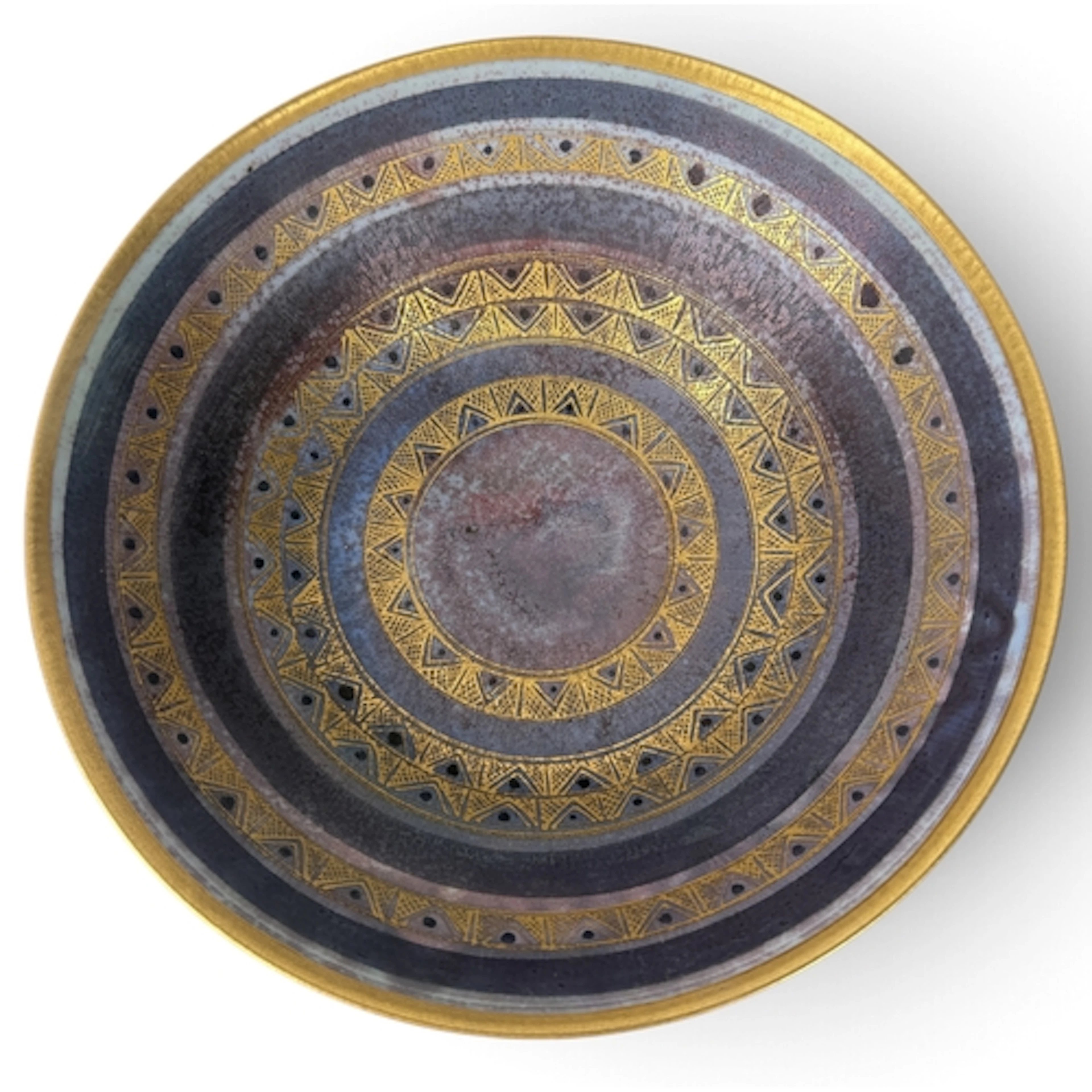 MARY RICH: A STUDIO CERAMIC BOWL 25cm D ...