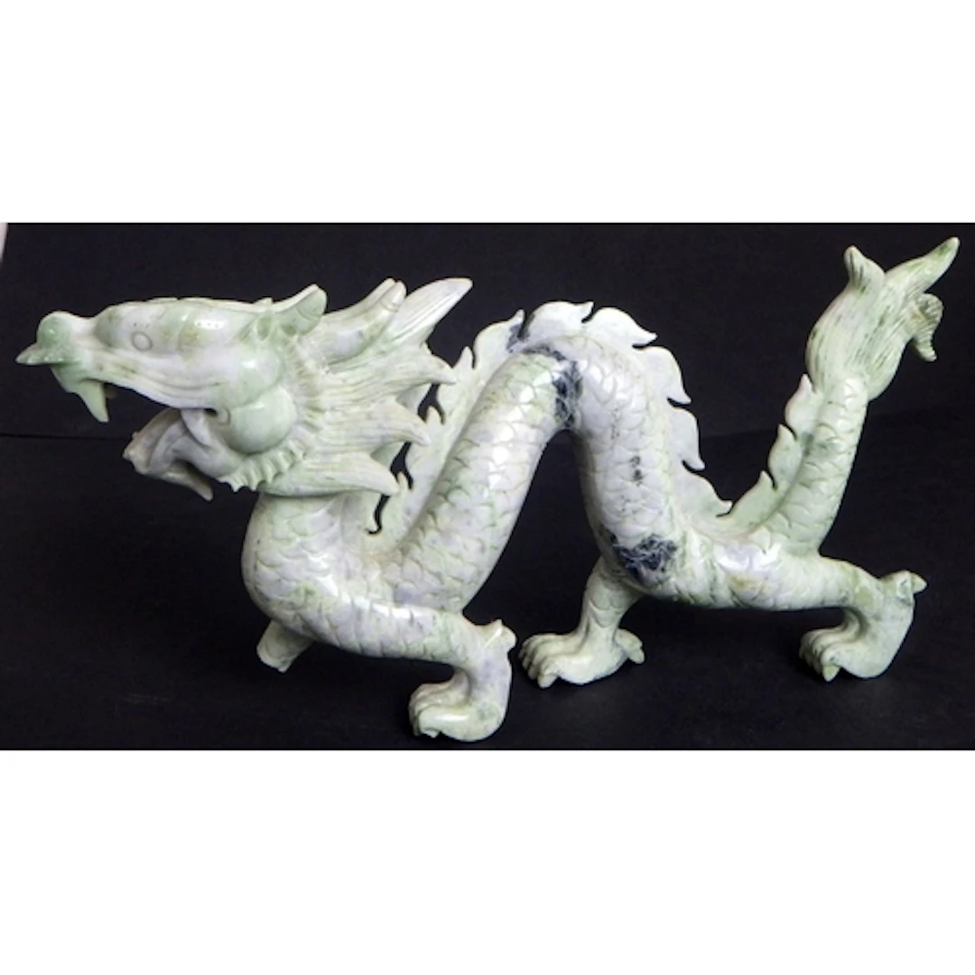 A carved stone dragon AF