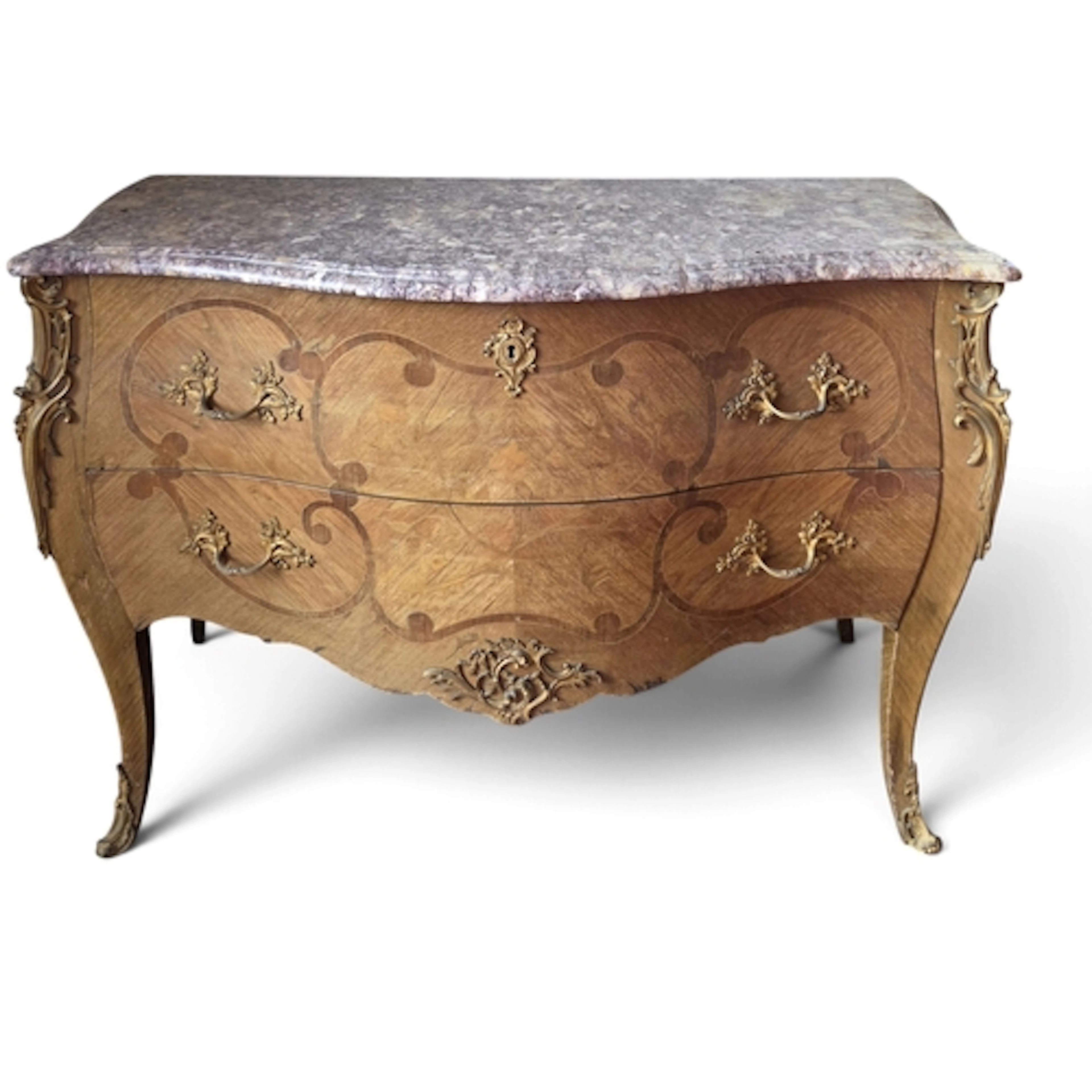 A pair of late 19th early 20th Century Walnut and Inlaid ser...