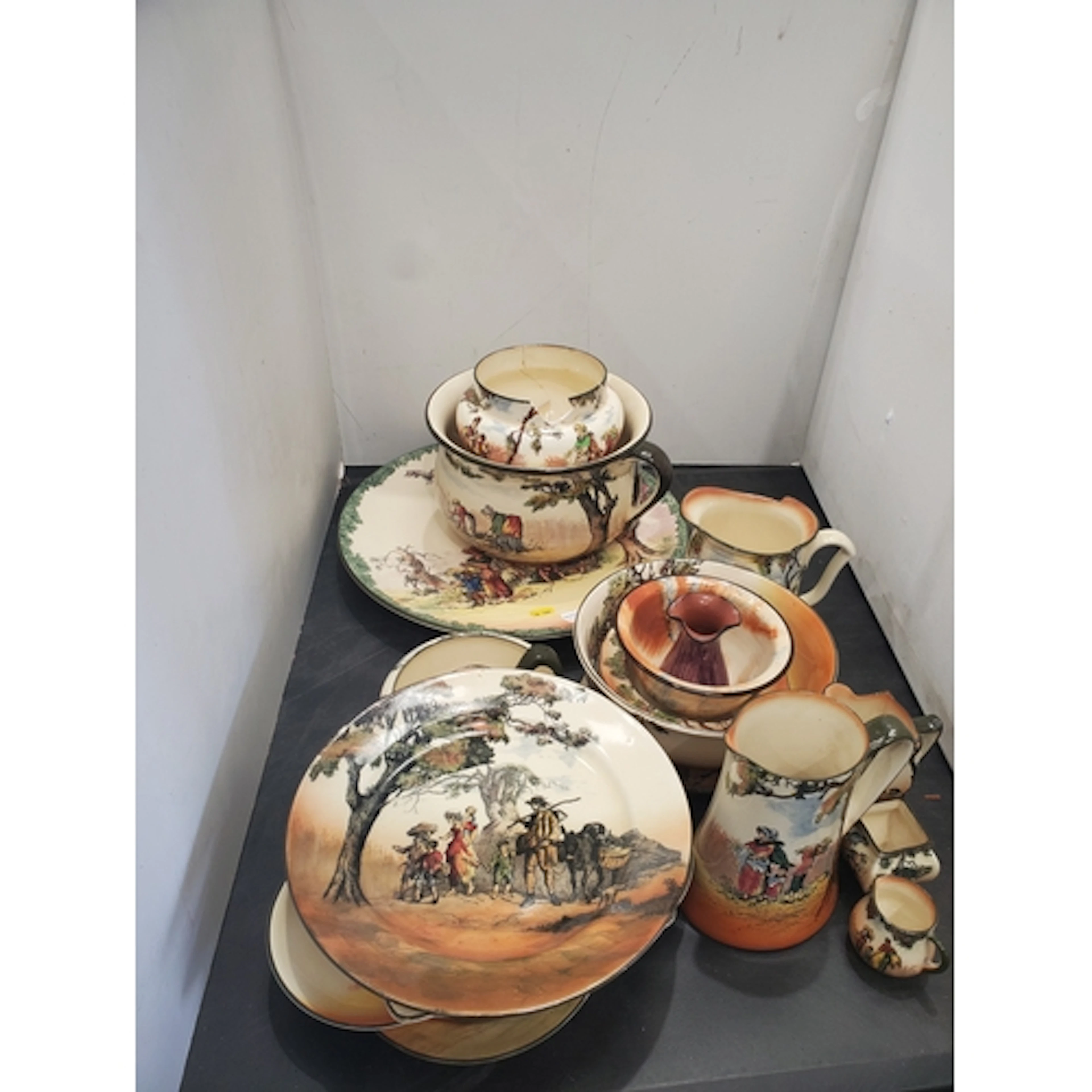 A collection of Royal Doulton 'The Gleaners' Ceramics includ...
