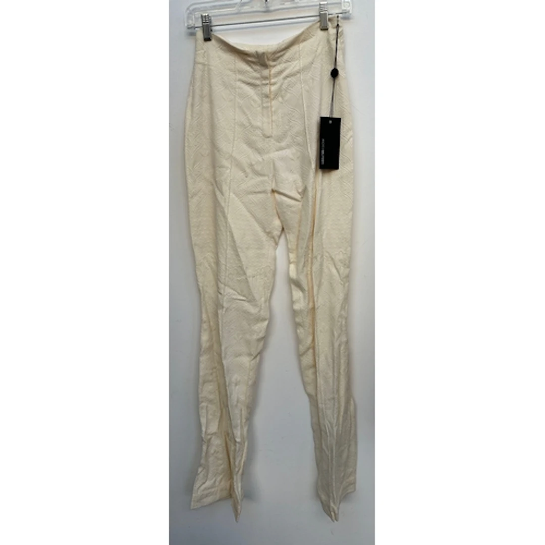 Andrew Majtenyi, embossed bell trousers, size 8 RRP £120
