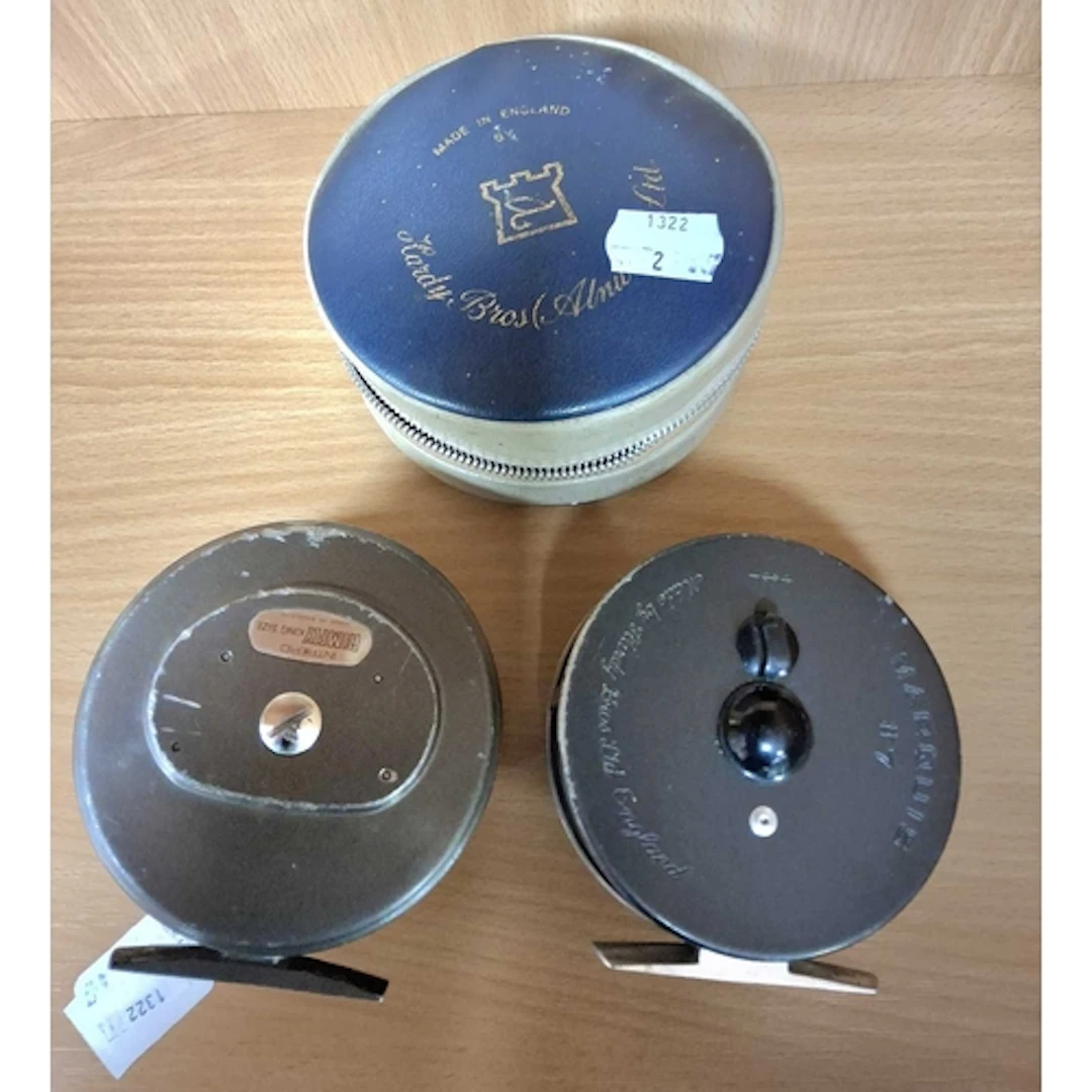 TWO FISHING REELS, comprising a cased Hardy Bros Ltd Marquis...