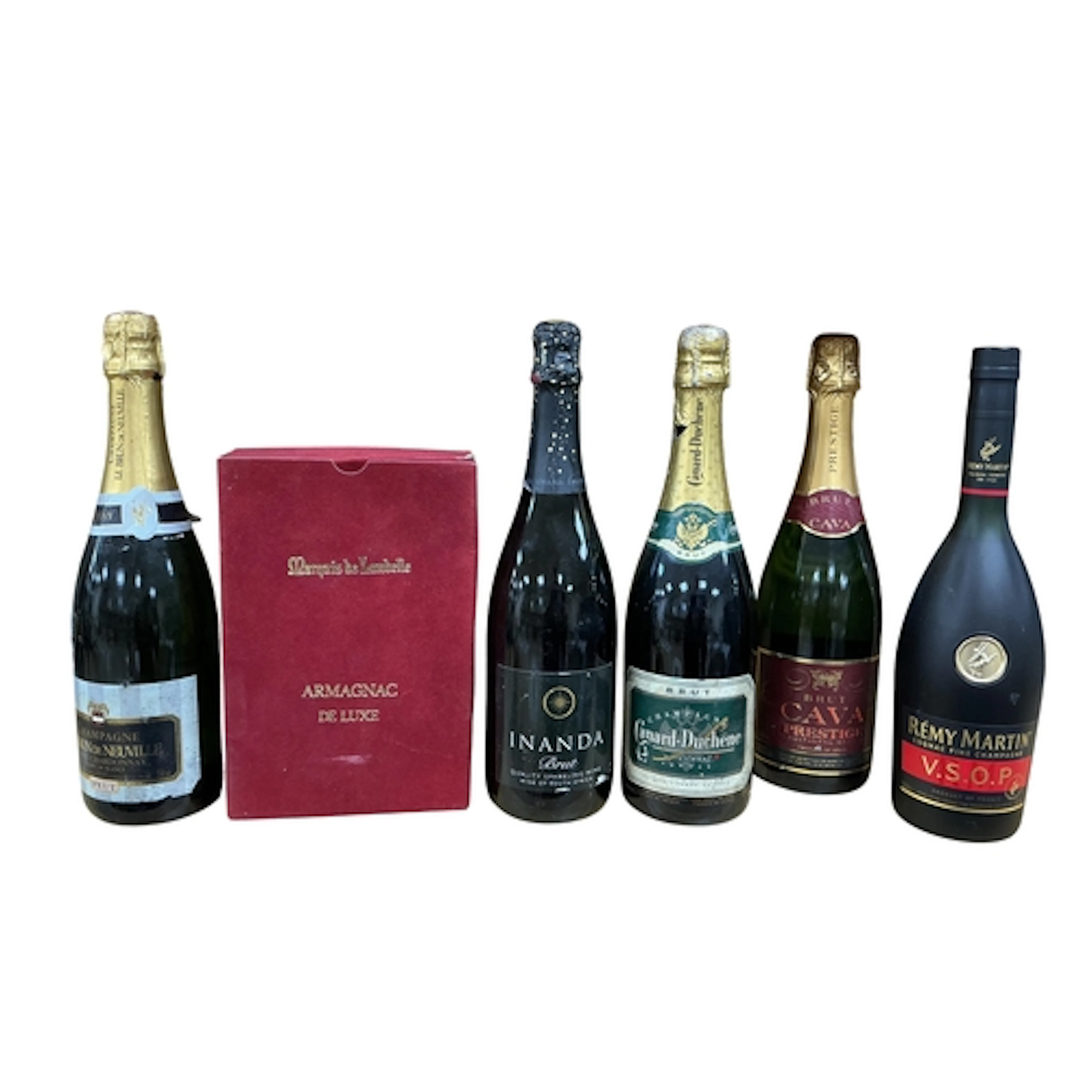 Sparkling wines and spirits, comprising: Inanda brut, South ...