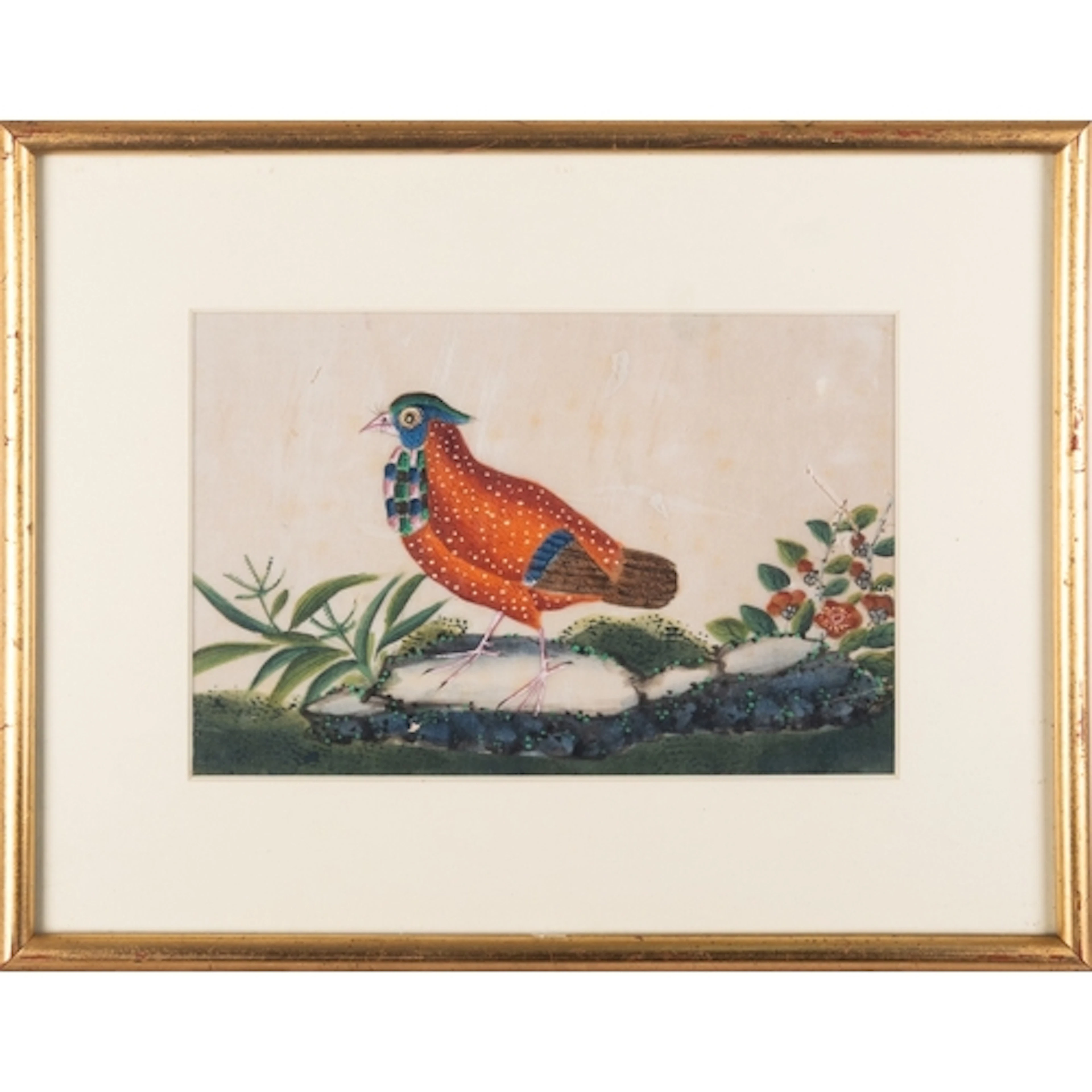 A collection of Chinese paintings on pith paper, Qing Dynast...