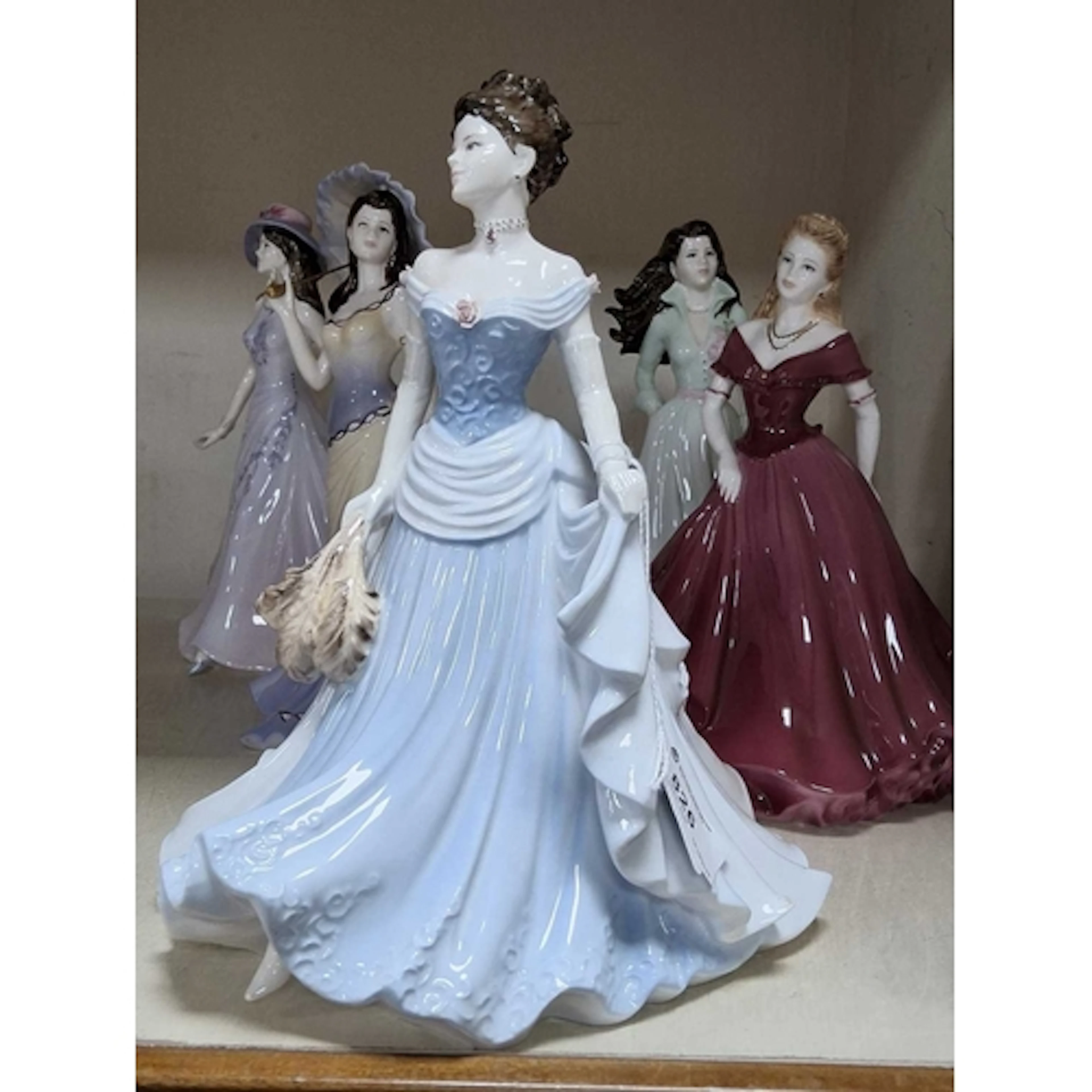 FIVE COALPORT LADIES OF FASHION FIGURES, comprising Carolyn,...