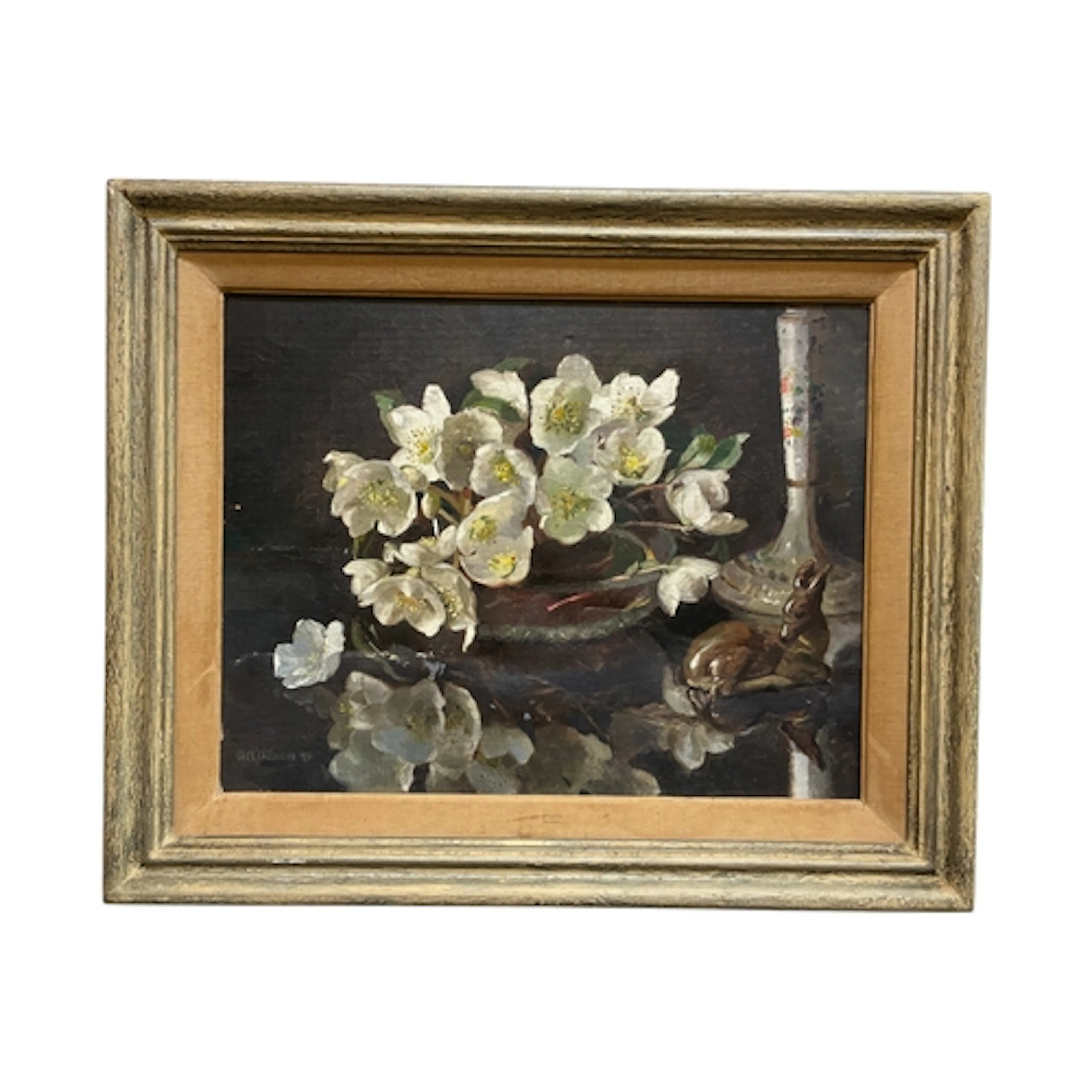 G.M. O'Brien (20th Century) - Still life with ornaments and ...