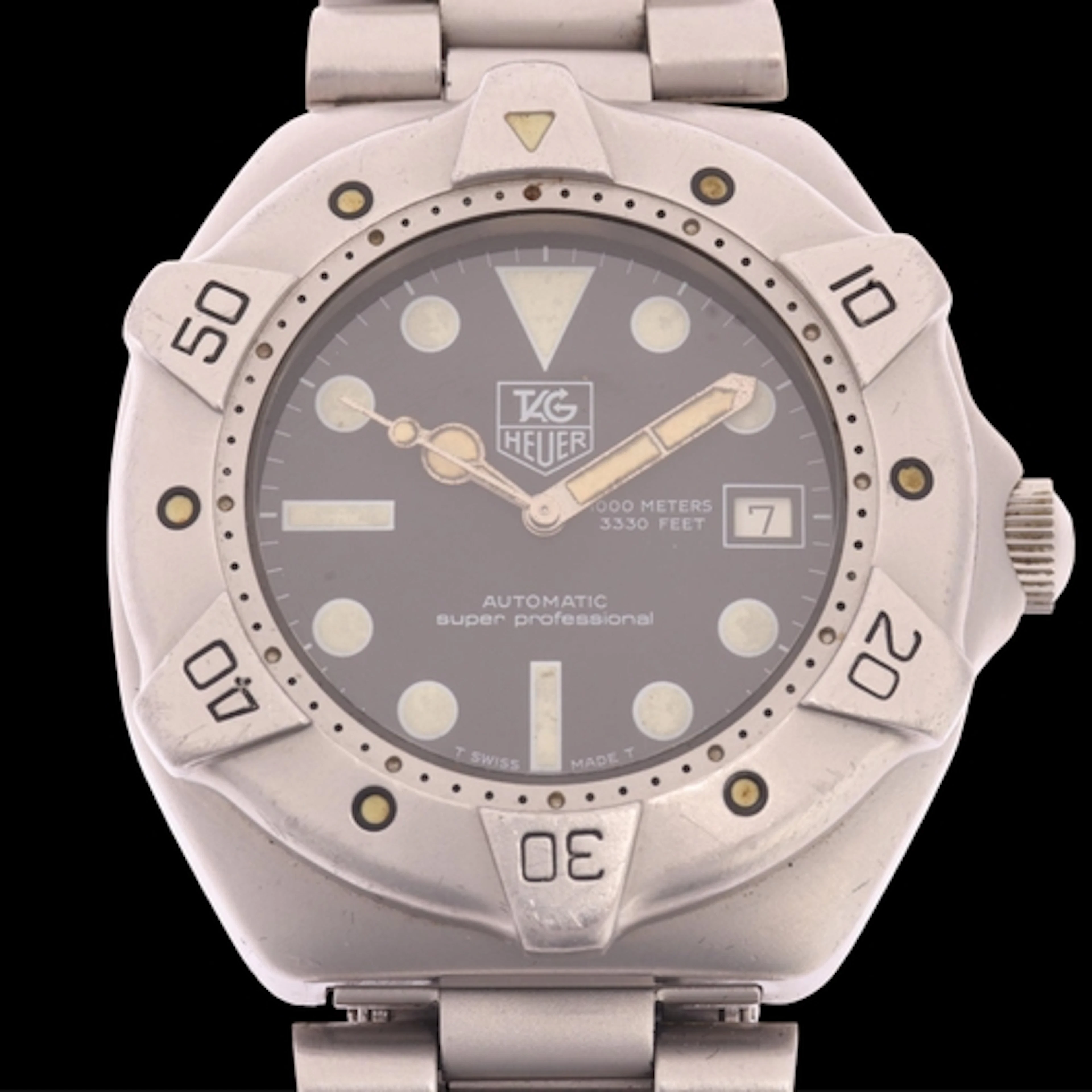 TAG HEUER - a stainless steel Super Professional 1000 Metres...