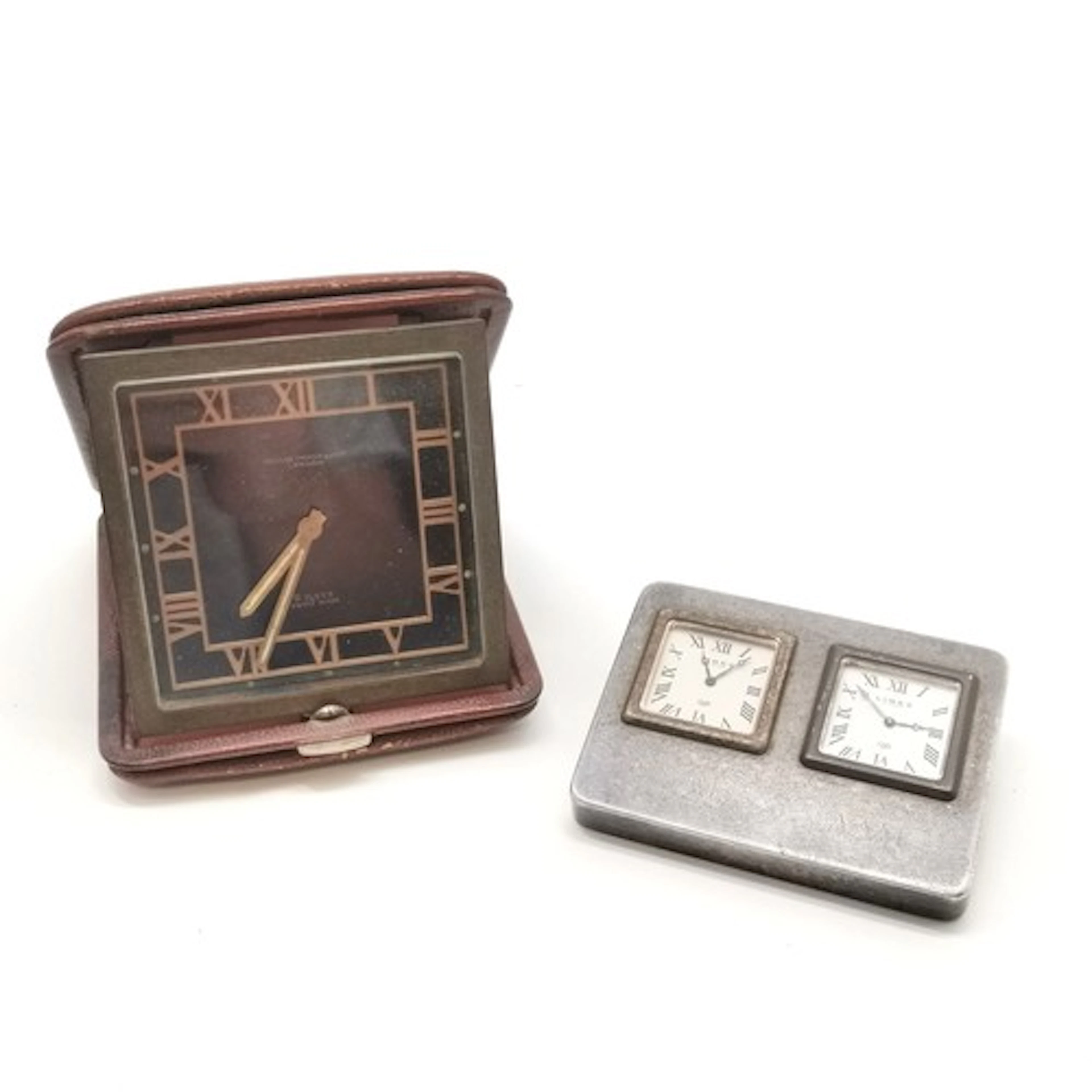 Art Deco 8 day travel clock retailed by Charles Packer (Lond...