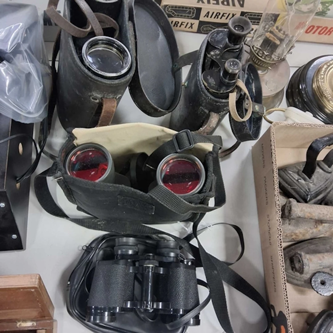 FOUR CASED SETS OF BINOCULARS to include a pair of Tasco 8x3...