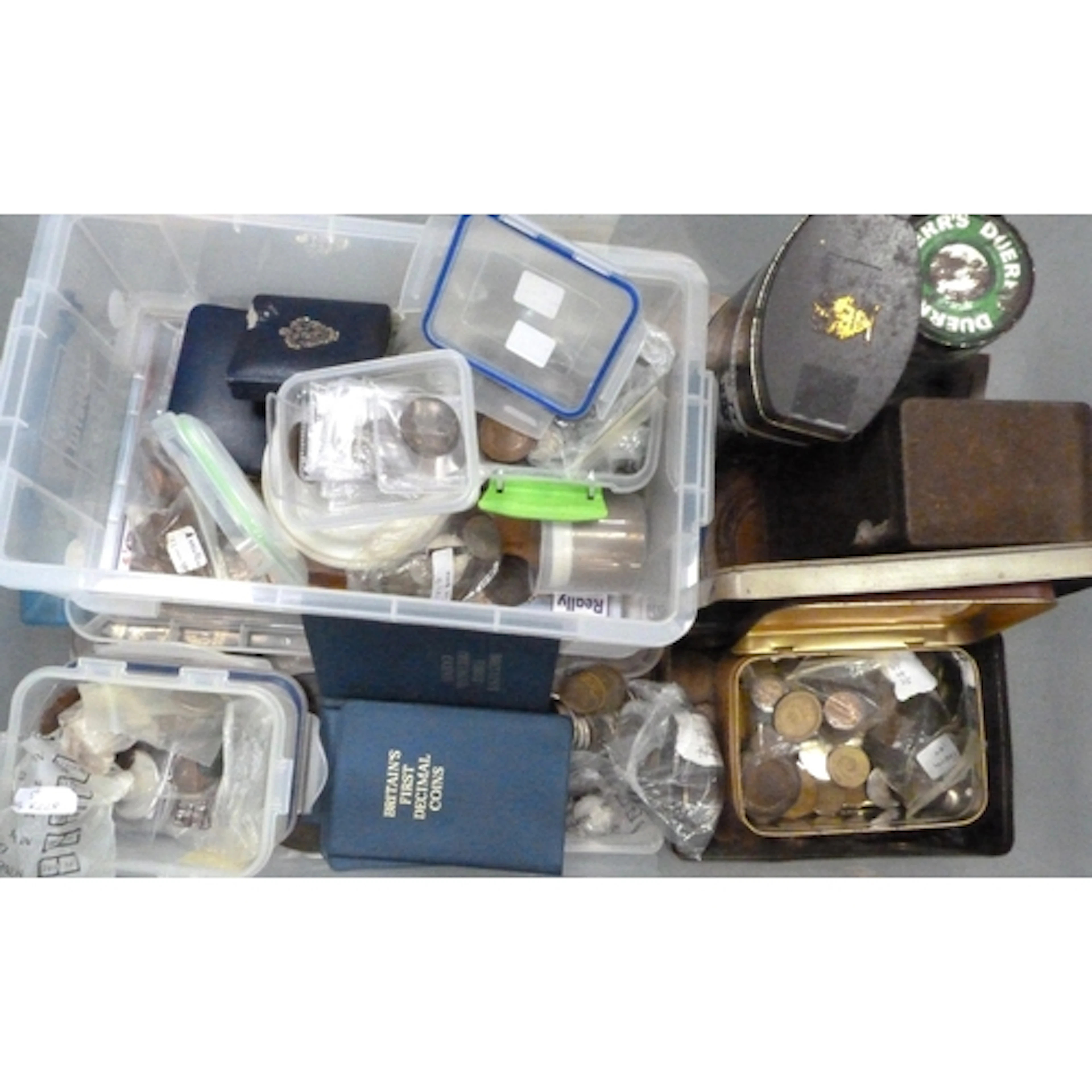 Box containing a large collection of British pre and post de...