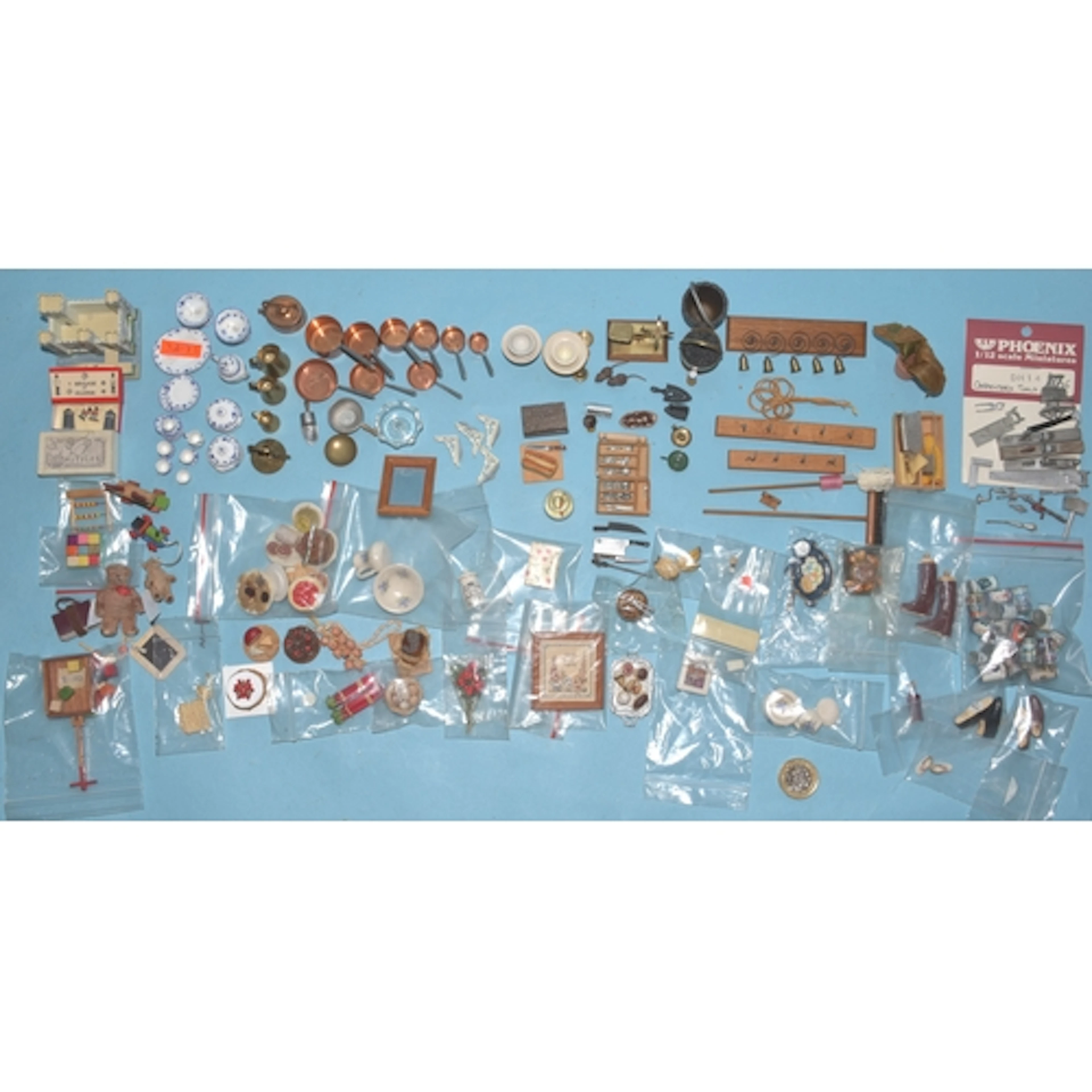 A quantity of doll's house kitchen, nursery and other access...