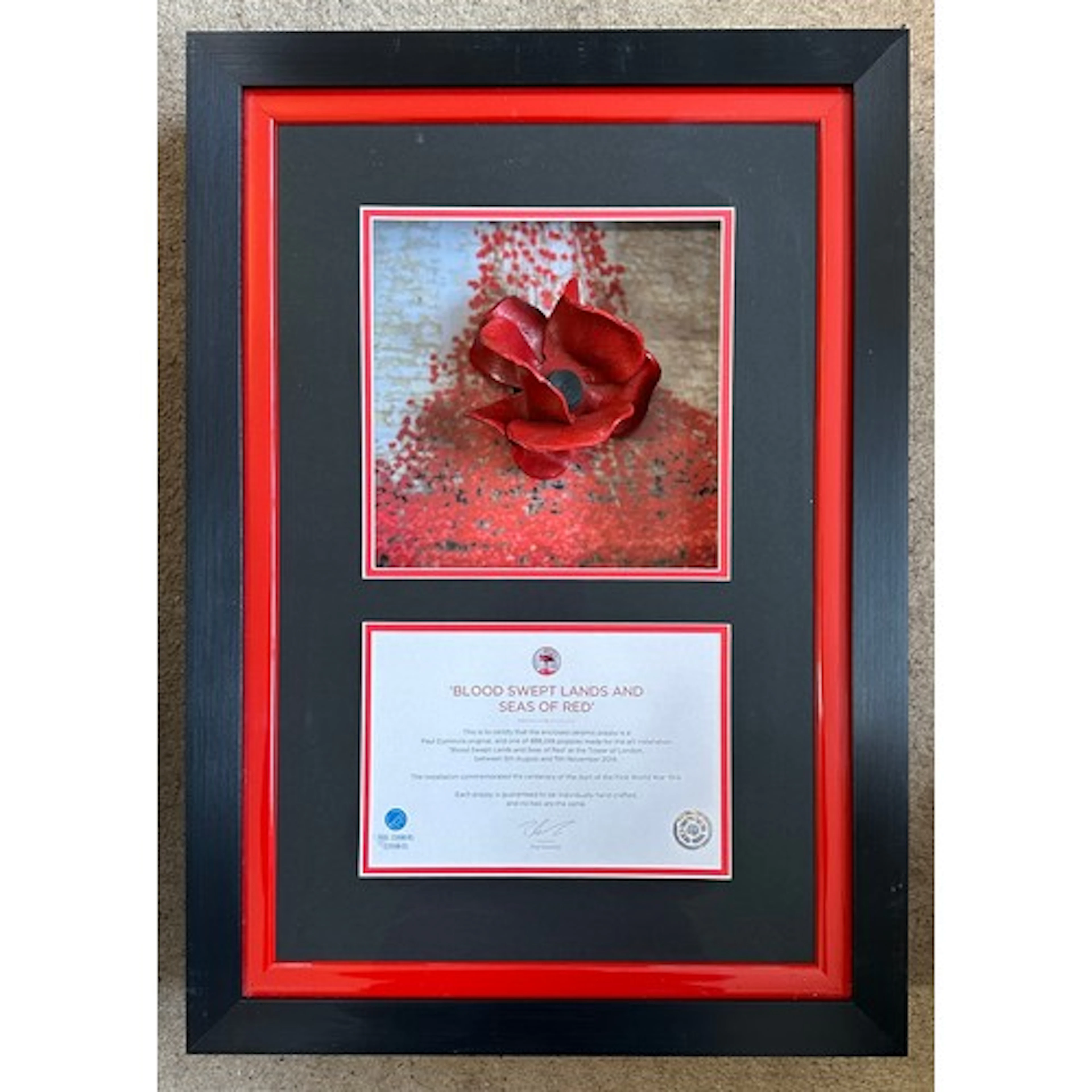 Paul Cummins (b 1977) ceramic poppy, one of 888,246 made for...