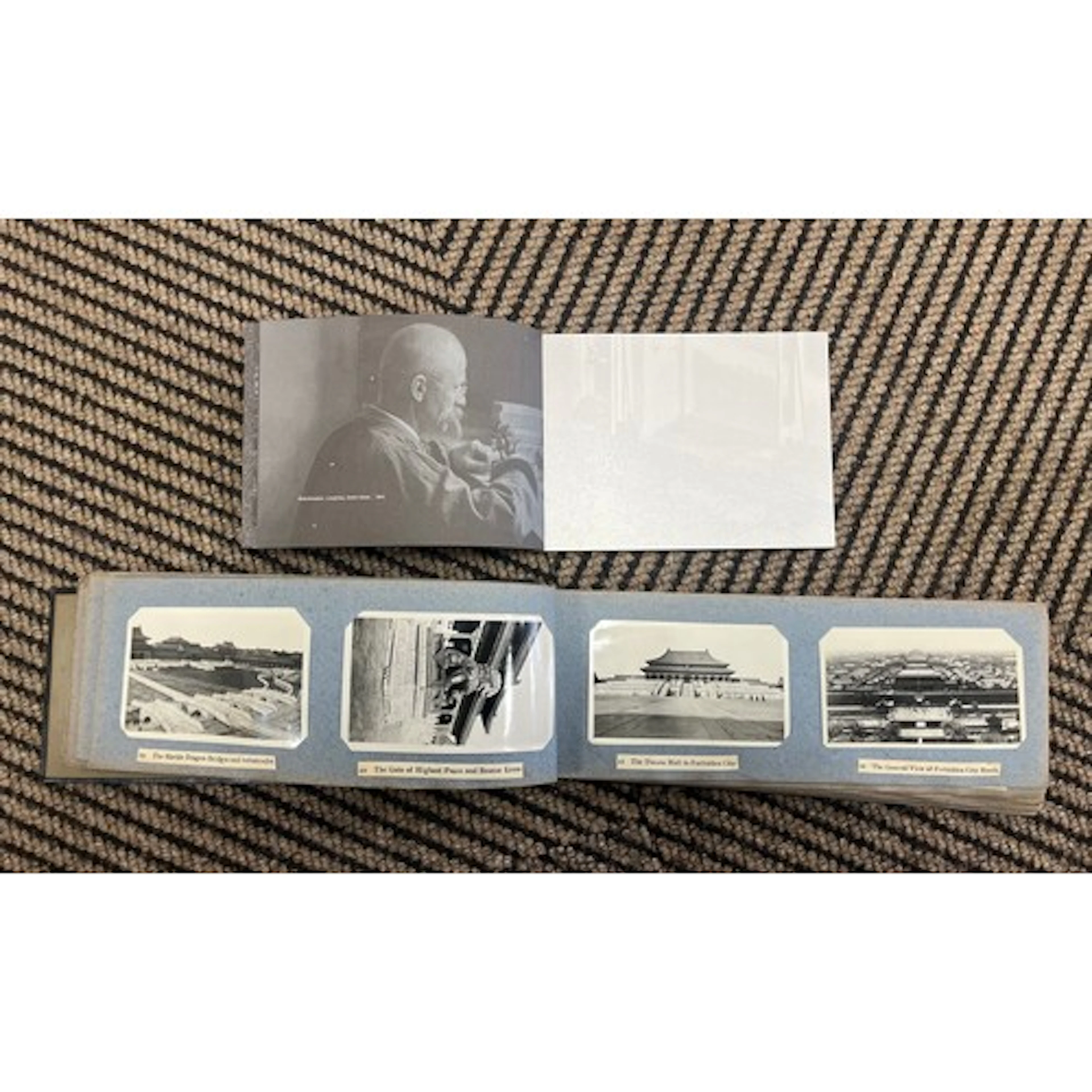 Vintage photograph album with Longines 'Saint-Imier Collecti...
