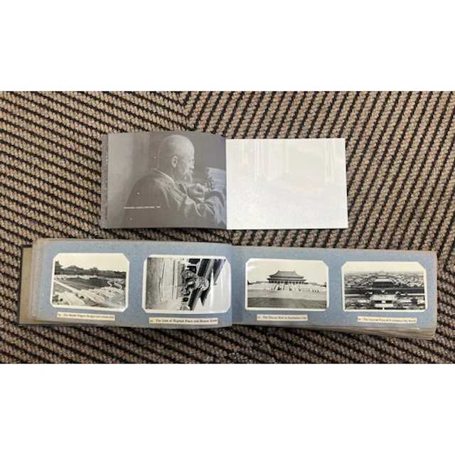 Vintage photograph album with Longines 'Saint-Imier Collecti...